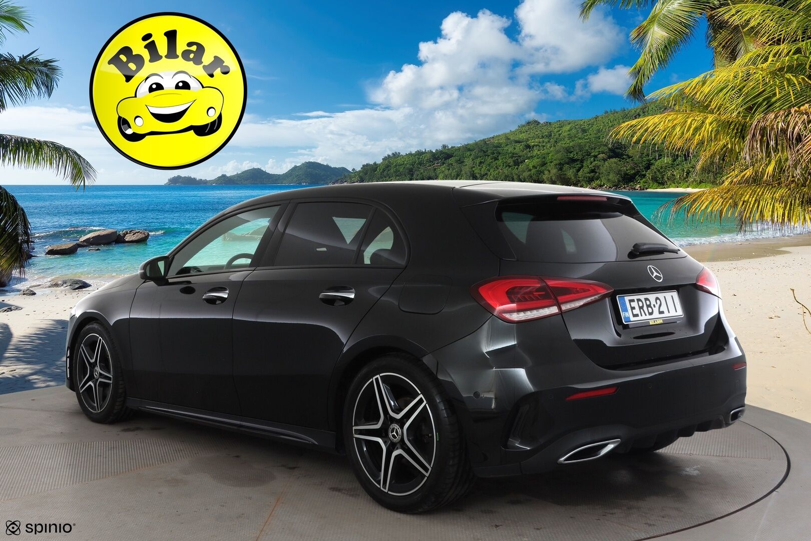 Mercedes-Benz A 2019 180 A Business AMG - | Distronic Pro | P.kamera | widescreen | Burmester | Puolinahat Sporttipenkit | LED | Suomi-auto | Kahdet Renkaat |