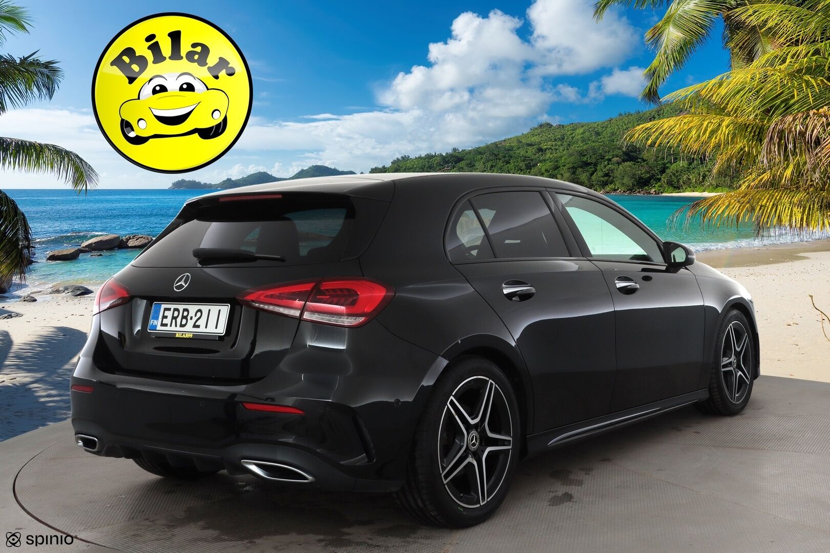 Mercedes-Benz A 2019 180 A Business AMG - | Distronic Pro | P.kamera | widescreen | Burmester | Puolinahat Sporttipenkit | LED | Suomi-auto | Kahdet Renkaat |