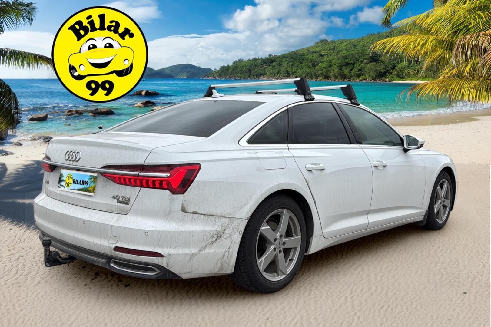 Audi A6 2019 Sedan Business Sport 40 TDI MHEV quattro S tronic * Webasto / Vetokoukku / Adapt.LED / 360-Kamera / 4-Alue AC / Sporttipenkit - Suomiauto / Jakopää tehty / Juuri tullut Tampereelle!
