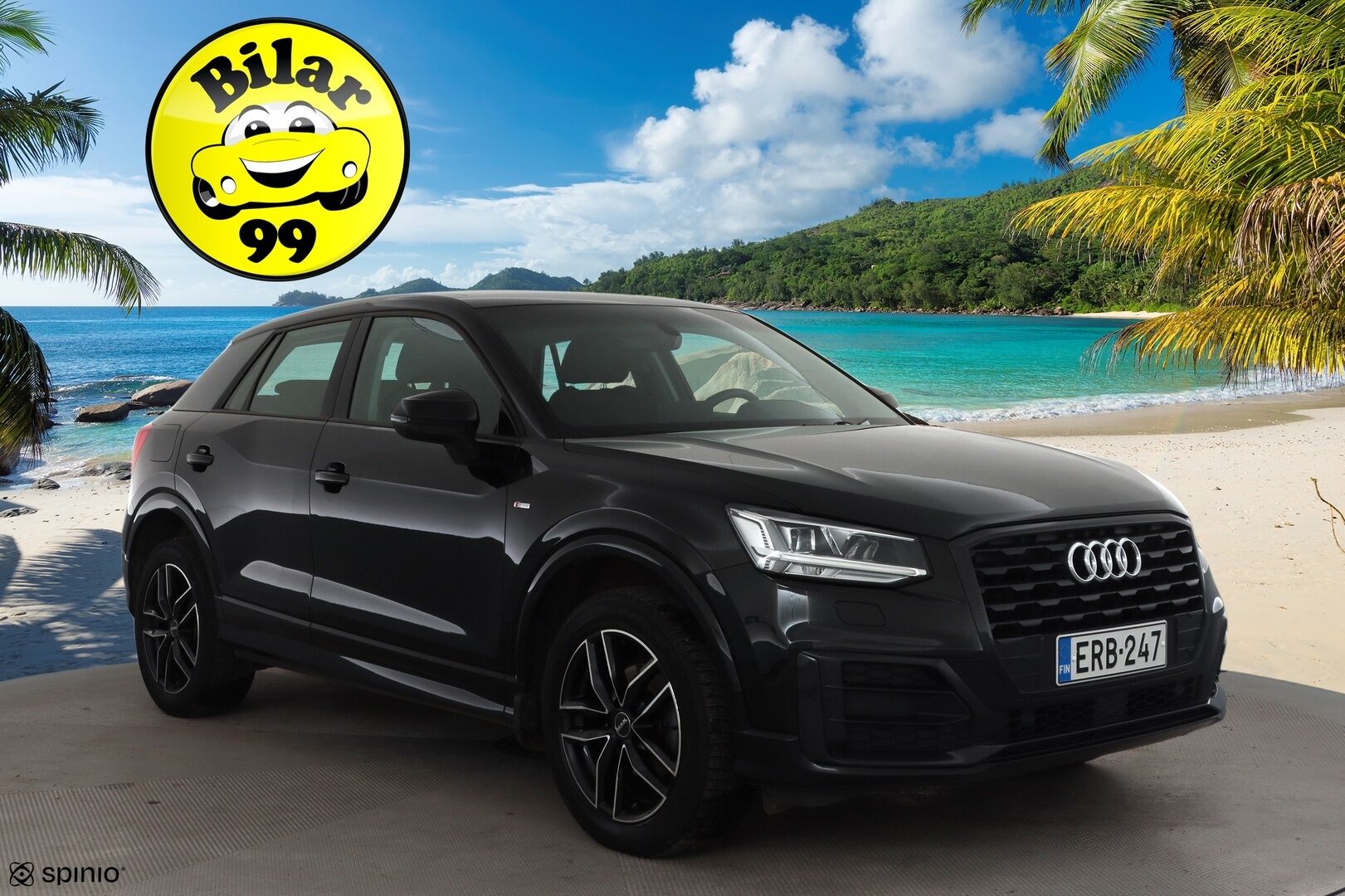 Audi Q2 2019 Business Sport 35 TFSI 110 kW S tronic * ACC / P.kamera / B&O / LED / Lohkolämmitin / KeylessGo / Sähköluukku * - Lasikattoluukku / Kahdet renkaat aluvanteilla - HULLU BLACKWEEK KORKOTARJOUS 2,49%