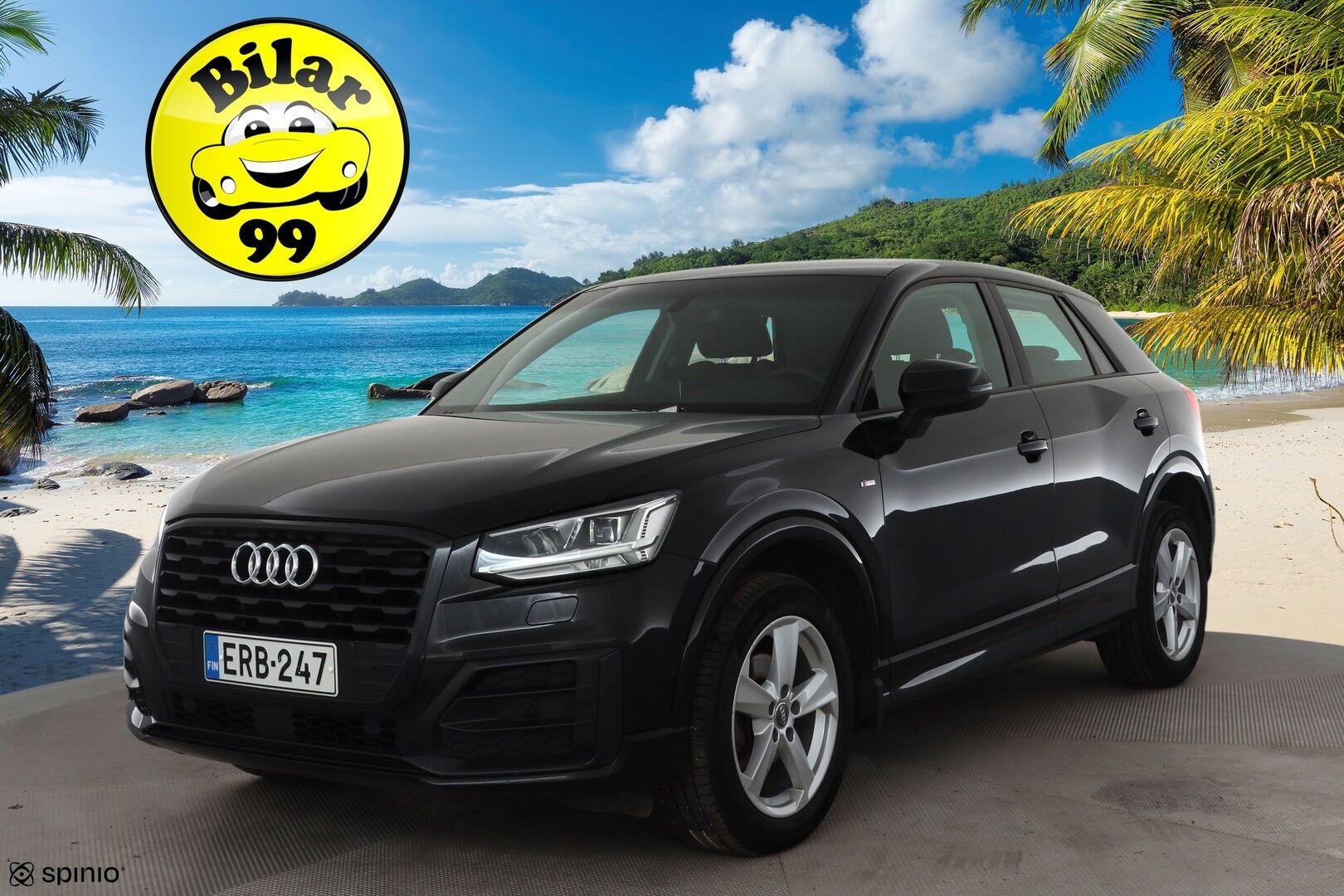 Audi Q2 2019 Business Sport 35 TFSI 110 kW S tronic * ACC / P.kamera / B&O / LED / Lohkolämmitin / KeylessGo / Sähköluukku * - Lasikattoluukku / Kahdet renkaat aluvanteilla - HULLU BLACKWEEK KORKOTARJOUS 2,49%