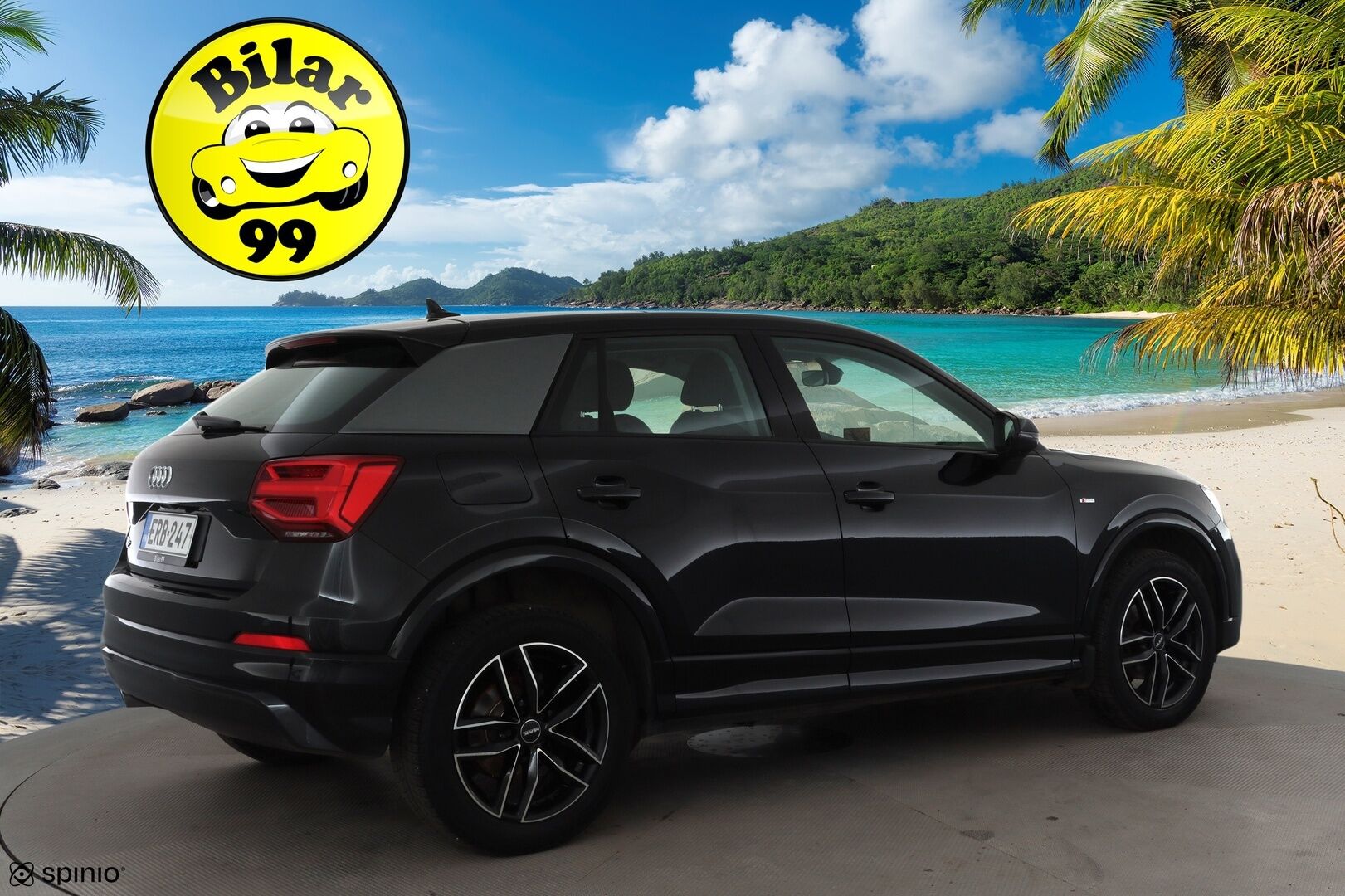 Audi Q2 2019 Business Sport 35 TFSI 110 kW S tronic * ACC / P.kamera / B&O / LED / Lohkolämmitin / KeylessGo / Sähköluukku * - Lasikattoluukku / Kahdet renkaat aluvanteilla - HULLU BLACKWEEK KORKOTARJOUS 2,49%