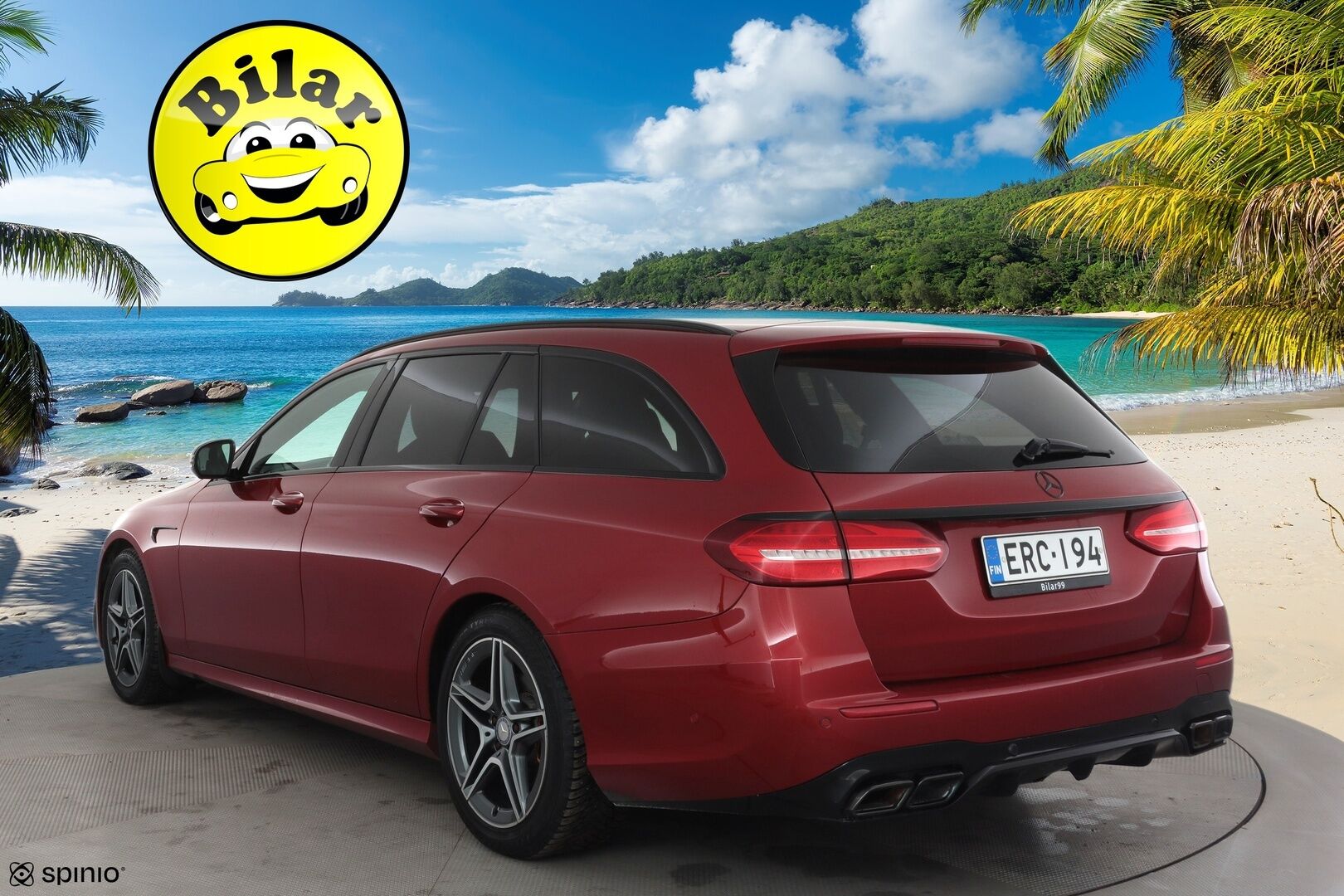 Mercedes-Benz E 2018 220 d 4Matic T A Business AMG - Burmester | Panorama | Webasto | Koukku | ACC | Multibeam | 360 | Sportpenkit | Kahdet renkaat aluvanteilla