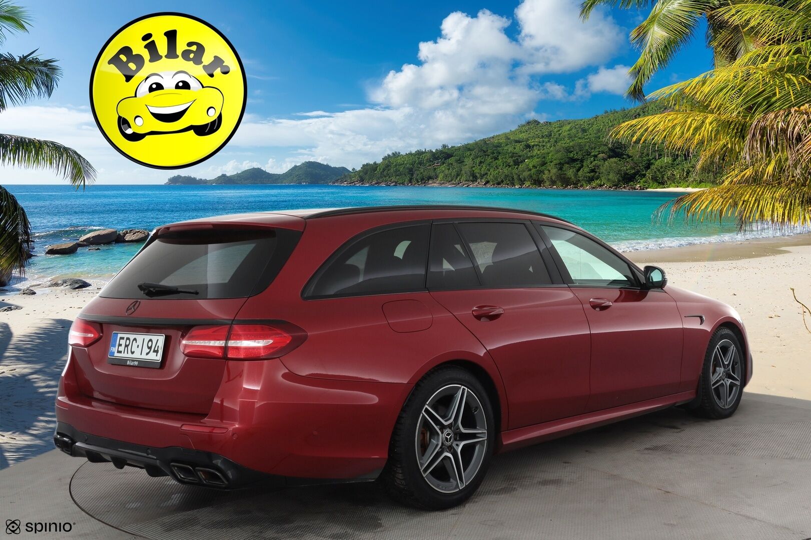 Mercedes-Benz E 2018 220 d 4Matic T A Business AMG - Burmester | Panorama | Webasto | Koukku | ACC | Multibeam | 360 | Sportpenkit | Kahdet renkaat aluvanteilla