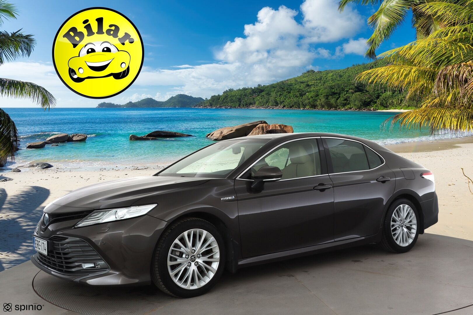 Toyota Camry 2019 2,5 Hybrid Premium Business - | ACC | Polttoainelämmitin | HUD | JBL | Sähkönahat | Navi | Keyless | P.kamera | Ohjausapu | BSM | RSA | Merkkihuollot | 2x renkaat aluin | 
