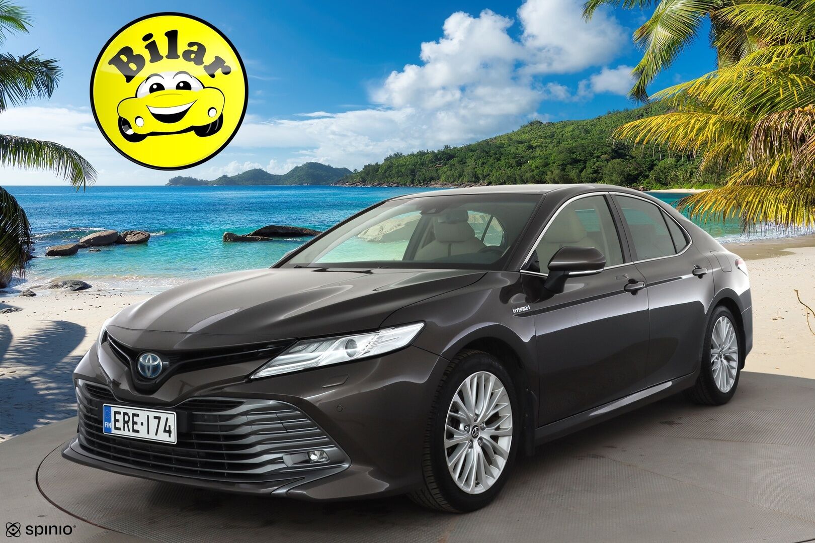Toyota Camry 2019 2,5 Hybrid Premium Business - | ACC | Polttoainelämmitin | HUD | JBL | Sähkönahat | Navi | Keyless | P.kamera | Ohjausapu | BSM | RSA | Merkkihuollot | 2x renkaat aluin | 