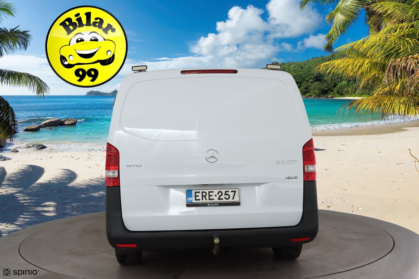 Mercedes-Benz Vito 2019 114CDI 4x4-3,2/34K pitkä A3 A * ALV / Webasto / Vakkari / P.kamera / Koukku / Bluetooth / 2xRenkaat * - 1.Om Suomi-auto / Merkkihuollettu / Lisävalot - HULLUT JOULUT KORKOTARJOUS 2,49% 