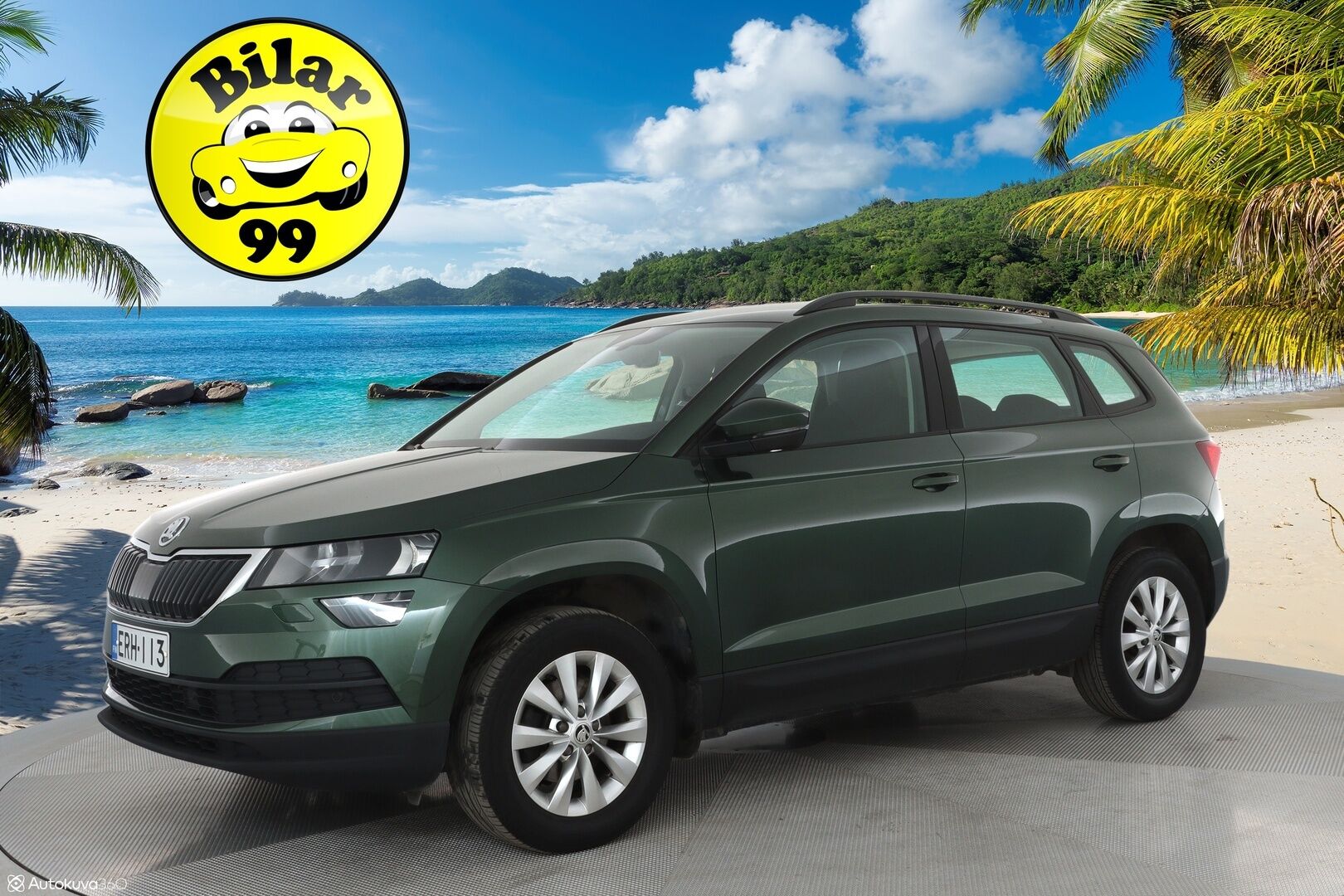 Skoda Karoq 2019 1,5 TSI Ambition DSG **1.Om Suomi-auto / Adapt.Vakkari / Webasto / P. tutkat / Apple&Android / KeylessGO / 2x Renkaat**