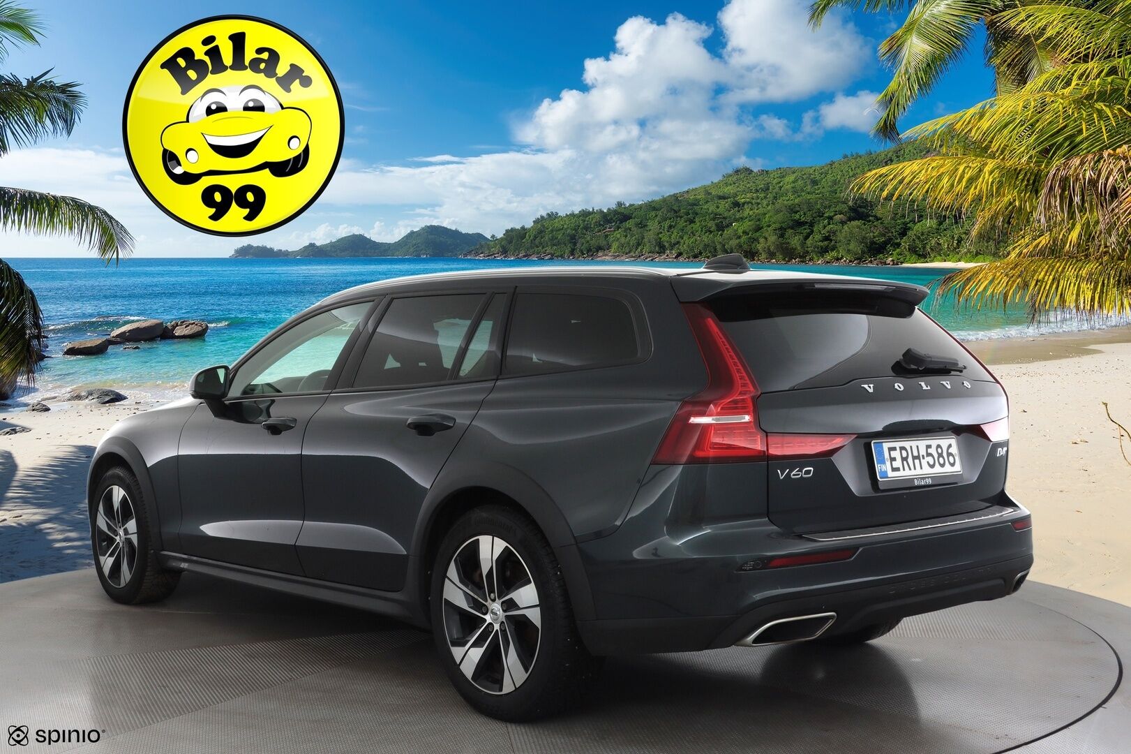 Volvo V60 Cross Country 2019 D4 AWD Business aut * Webasto / Koukku / ACC / Full-LED / P.Kamera / Navi / Keyless * - Kahdet renkaat aluvanteilla / Merkkihuollot / Suomi-auto 