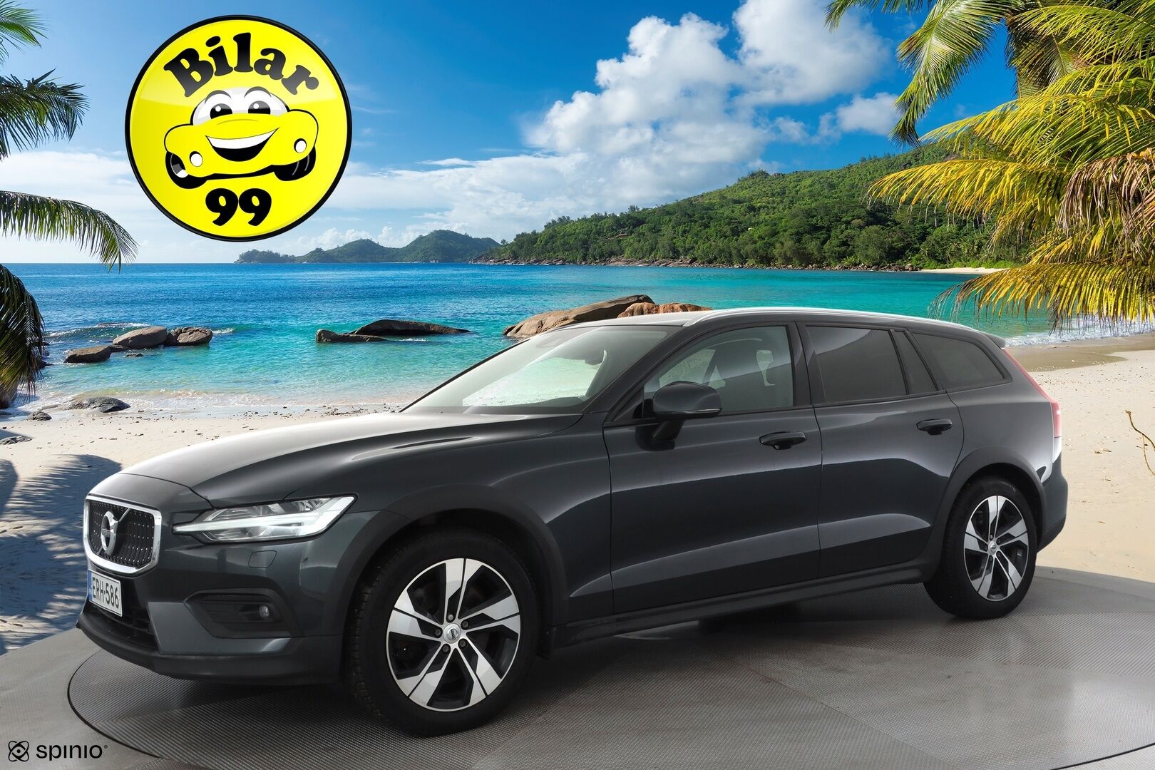 Volvo V60 Cross Country 2019 D4 AWD Business aut * Webasto / Koukku / ACC / Full-LED / P.Kamera / Navi / Keyless * - Kahdet renkaat aluvanteilla / Merkkihuollot / Suomi-auto 