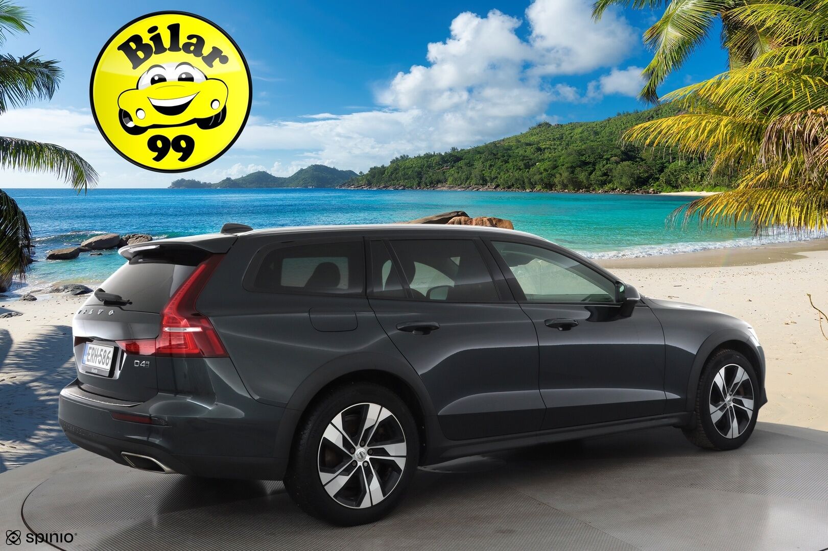 Volvo V60 Cross Country 2019 D4 AWD Business aut * Webasto / Koukku / ACC / Full-LED / P.Kamera / Navi / Keyless * - Kahdet renkaat aluvanteilla / Merkkihuollot / Suomi-auto 