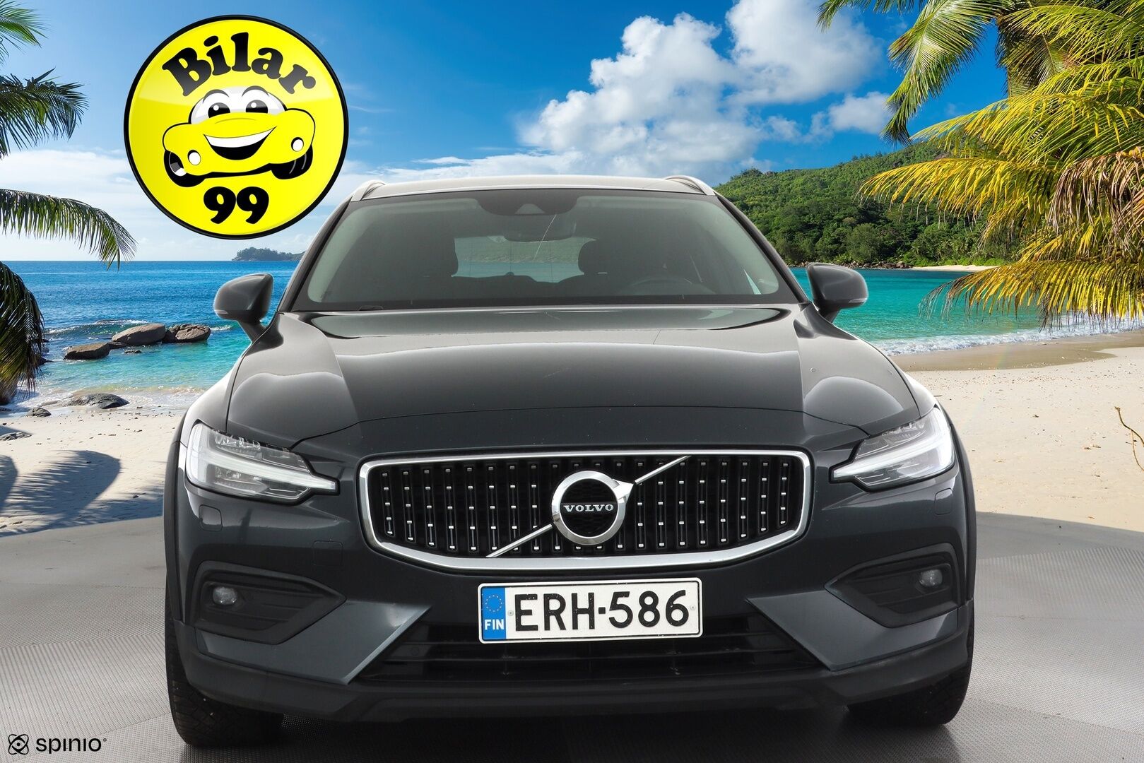 Volvo V60 Cross Country 2019 D4 AWD Business aut * Webasto / Koukku / ACC / Full-LED / P.Kamera / Navi / Keyless * - Kahdet renkaat aluvanteilla / Merkkihuollot / Suomi-auto 