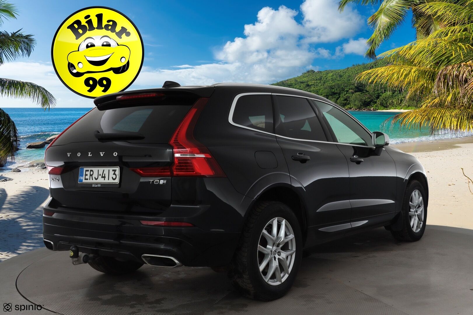 Volvo XC60 2019 T8 AWD R-Design aut * Panorama / Webasto / Koukku / ACC / Full-LED / P.kamera / Sportpenkki Muistilla / Ilma-alusta * - Suomi-auto / Kahdet renkaat / Merkkihuollettu! - Osta nyt, maksa vasta ensi vuonna