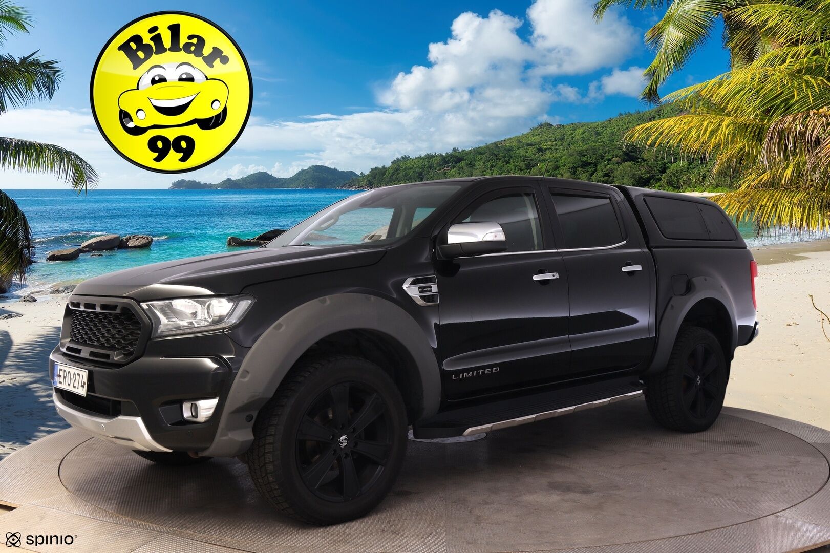 FORD Ranger 2020 Double Cab 2,0 TDCi Bi Turbo 213 hp A10 4x4 Limited N2G * Webasto / Lämm. tuulilasi / Sähköpenkki / Nahat / P. kamera* - Suomi-auto /Juuri huollettu / Katsastettu 04/25 / Lavakate / Hiljattain iso jarruremontti