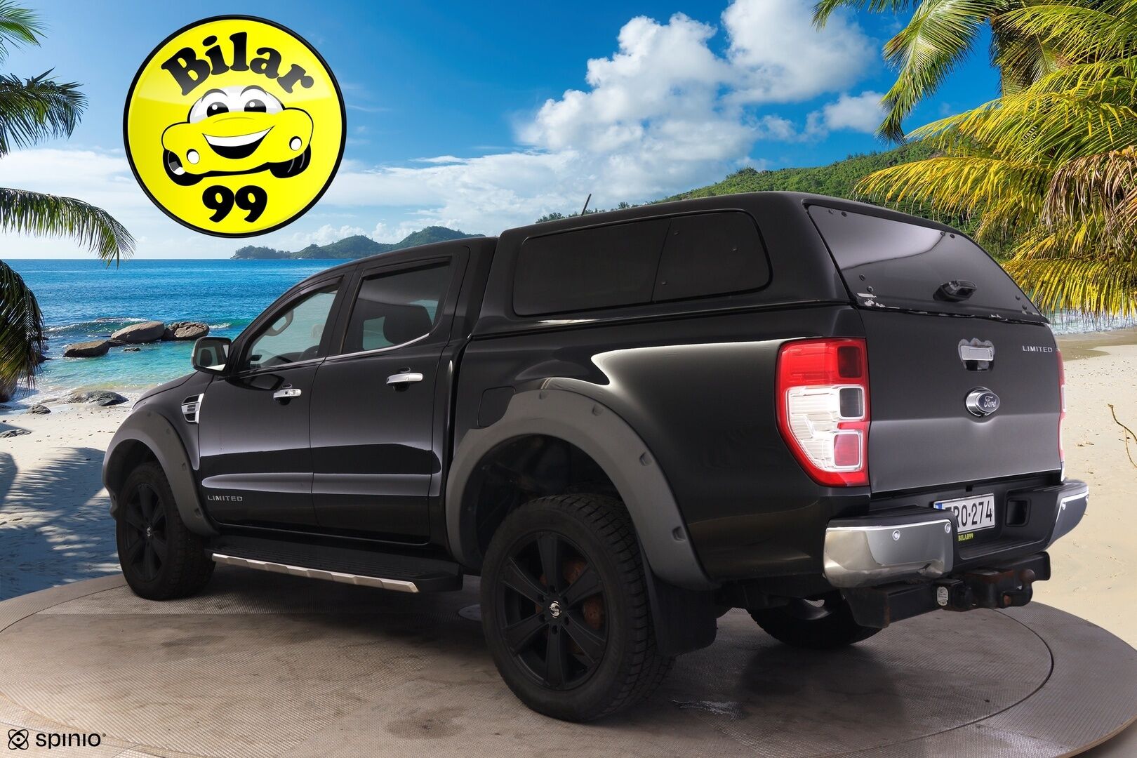 FORD Ranger 2020 Double Cab 2,0 TDCi Bi Turbo 213 hp A10 4x4 Limited N2G * Webasto / Lämm. tuulilasi / Sähköpenkki / Nahat / P. kamera* - Suomi-auto /Juuri huollettu / Katsastettu 04/25 / Lavakate / Hiljattain iso jarruremontti