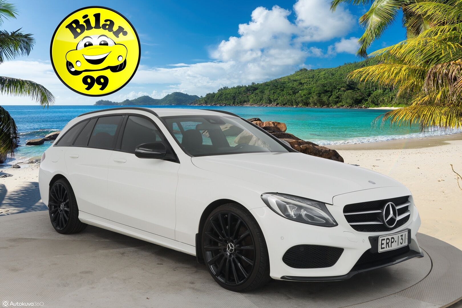 Mercedes-Benz C 2016 C 220 d 4MATIC AMG * Webasto / Sähkötoiminen takaluukku / Sähkötoiminen vetokoukku / LED High Performance ajovalot * - Night Paketti / Uudehkot kesärenkaat / Todella siisti kuntoinen *