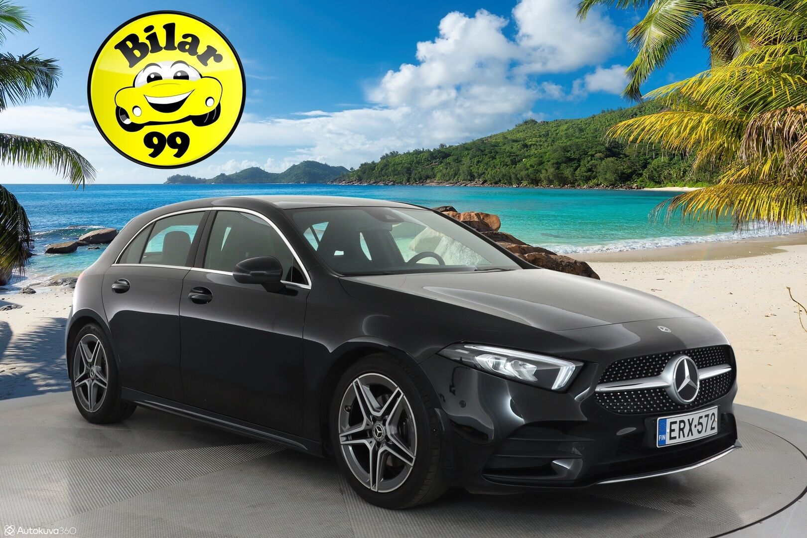 Mercedes-Benz A 2019 180 A ** Lasikattoluukku / P.Kamera / LED-High Performance / Sporttipenkit / Kaistavahti / Vakkari / Aut.Ilmastointi ** - 2x Renkaat