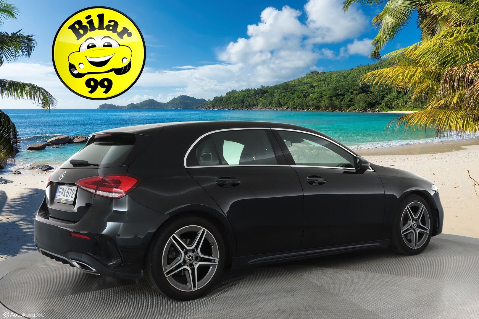 Mercedes-Benz A 2019 180 A ** Lasikattoluukku / P.Kamera / LED-High Performance / Sporttipenkit / Kaistavahti / Vakkari / Aut.Ilmastointi ** - 2x Renkaat