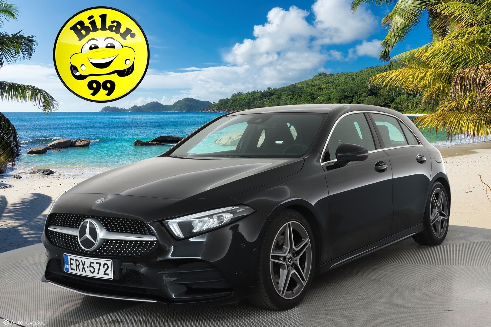 Mercedes-Benz A 2019 180 A ** Lasikattoluukku / P.Kamera / LED-High Performance / Sporttipenkit / Kaistavahti / Vakkari / Aut.Ilmastointi ** - 2x Renkaat