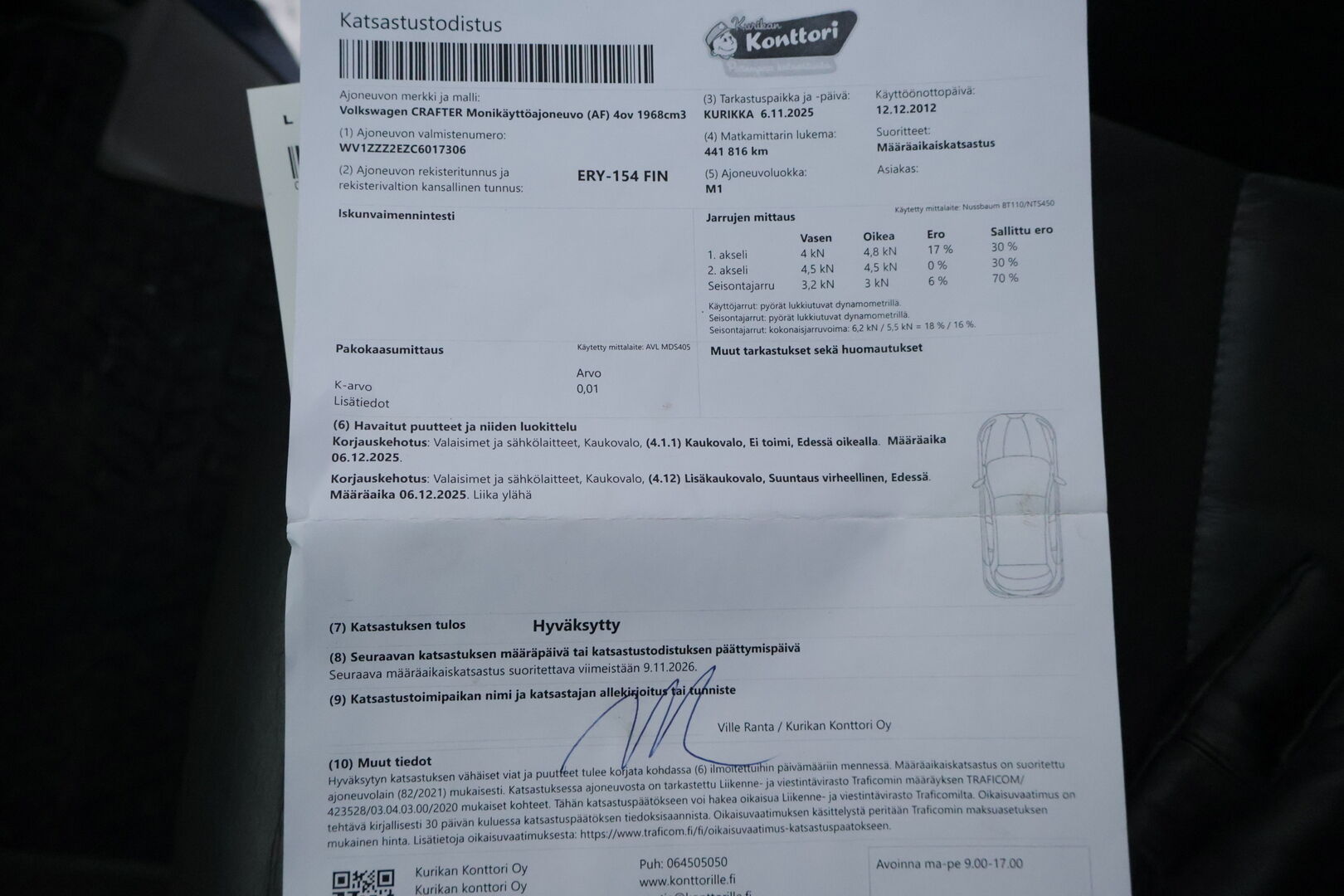 Volkswagen Crafter 2012 Carsport 35 PRO Kombi 2,0 TDI 100 kW YritysOutlet - Myydään vain yrityksille - -Tämä auto myydään YritysOutlet -valikoimasta vain yritykselle 