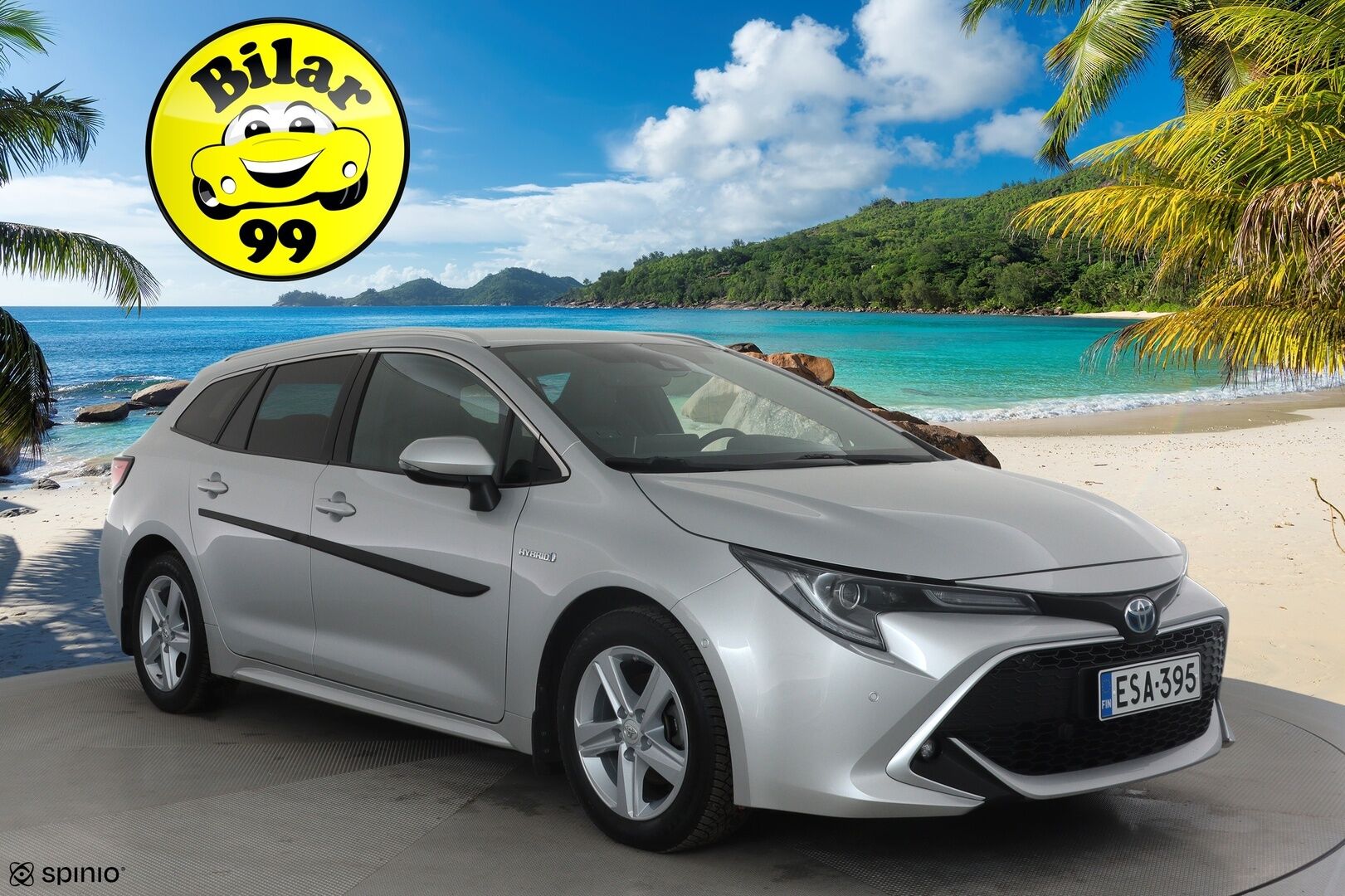 Toyota Corolla 2022 Touring Sports 1,8 Hybrid Style * ACC / P.kamera / LED / Navi / Lohkolämmitin / KeylessGo / Sähköluukku / Puolinahat * - Suomi-auto / Kahdet renkaat aluvanteilla / Merkkihuollettu