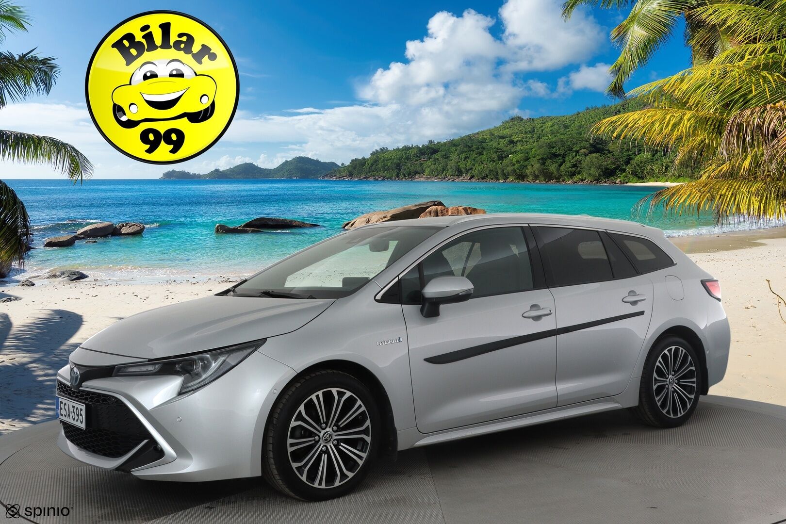 Toyota Corolla 2022 Touring Sports 1,8 Hybrid Style * ACC / P.kamera / LED / Navi / Lohkolämmitin / KeylessGo / Sähköluukku / Puolinahat * - Suomi-auto / Kahdet renkaat aluvanteilla / Merkkihuollettu
