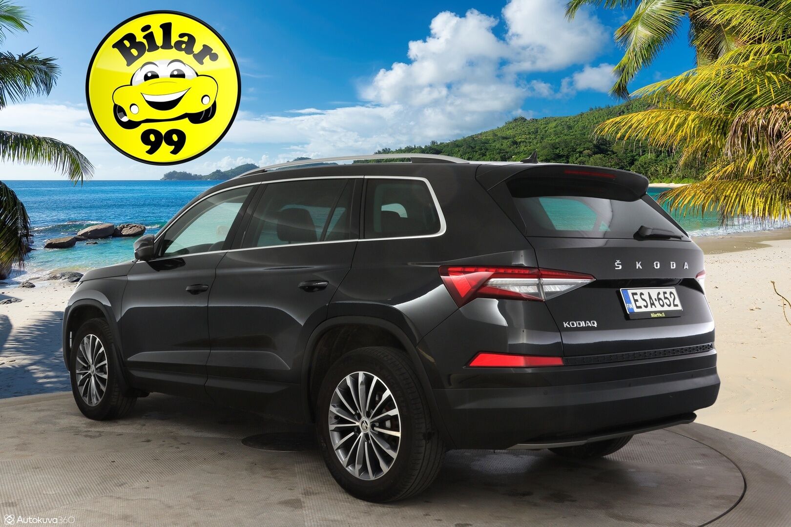 Skoda Kodiaq 2022 2.0 TDI 150 Ambition DSG Autom. ** 7-Paikkainen / Adapt.vakkari / Koukku / LED ** - 3,99 % KORKOTARJOUS TÄHÄN AUTOON - * 7-paikkainen premium maasturi! / Suomi-auto / Merkkiliikkeen huoltohistoria / Kahdet laadukkaat renkaat aluvanteilla *