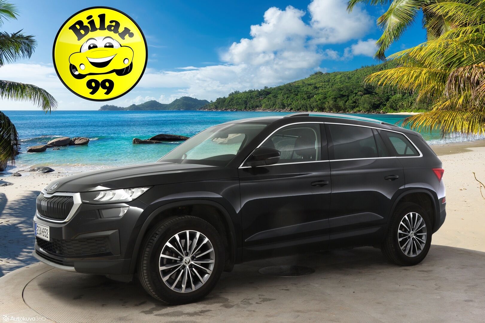 Skoda Kodiaq 2022 2.0 TDI 150 Ambition DSG Autom. ** 7-Paikkainen / Adapt.vakkari / Koukku / LED ** - 3,99 % KORKOTARJOUS TÄHÄN AUTOON - * 7-paikkainen premium maasturi! / Suomi-auto / Merkkiliikkeen huoltohistoria / Kahdet laadukkaat renkaat aluvanteilla *
