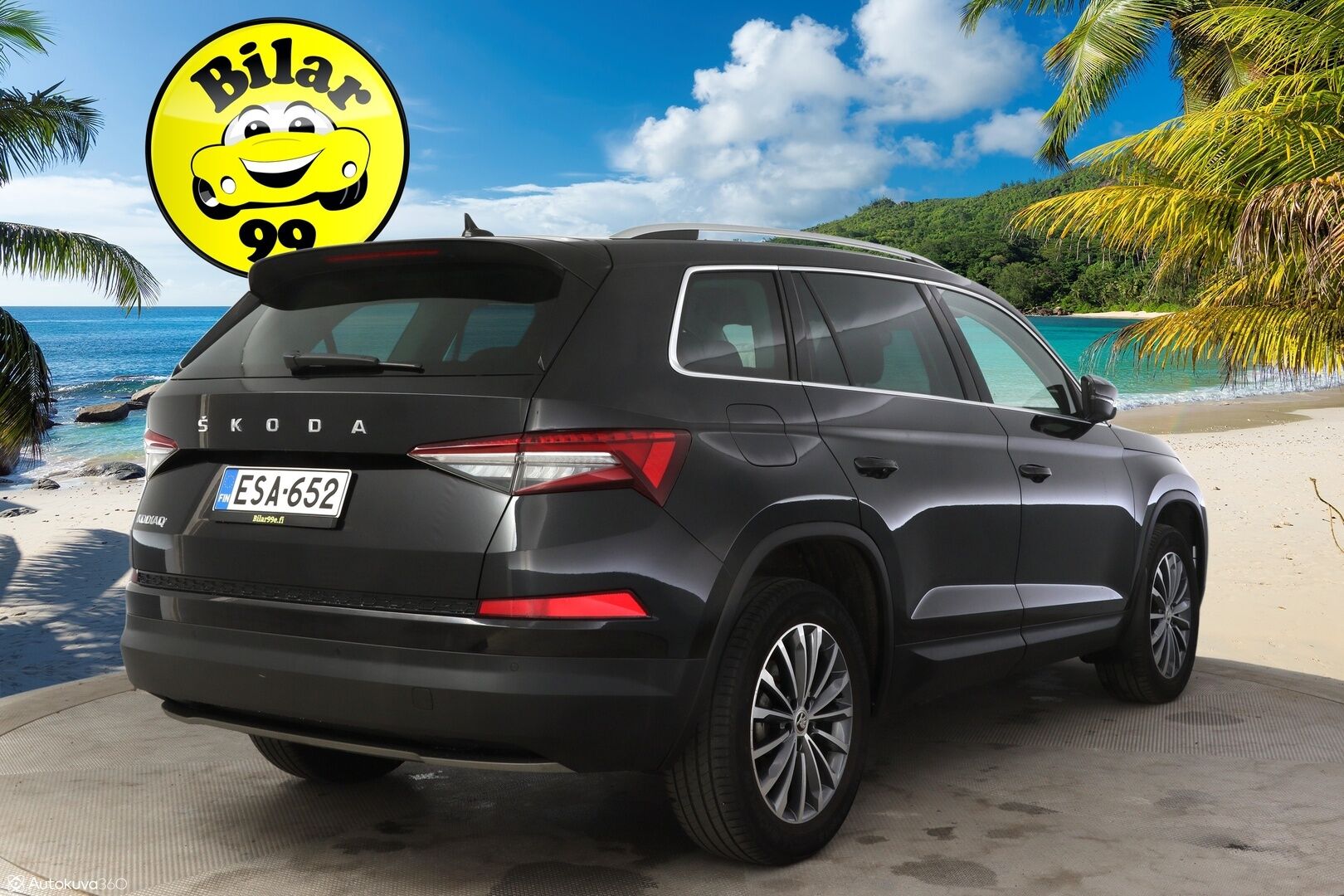 Skoda Kodiaq 2022 2.0 TDI 150 Ambition DSG Autom. ** 7-Paikkainen / Adapt.vakkari / Koukku / LED ** - 3,99 % KORKOTARJOUS TÄHÄN AUTOON - * 7-paikkainen premium maasturi! / Suomi-auto / Merkkiliikkeen huoltohistoria / Kahdet laadukkaat renkaat aluvanteilla *