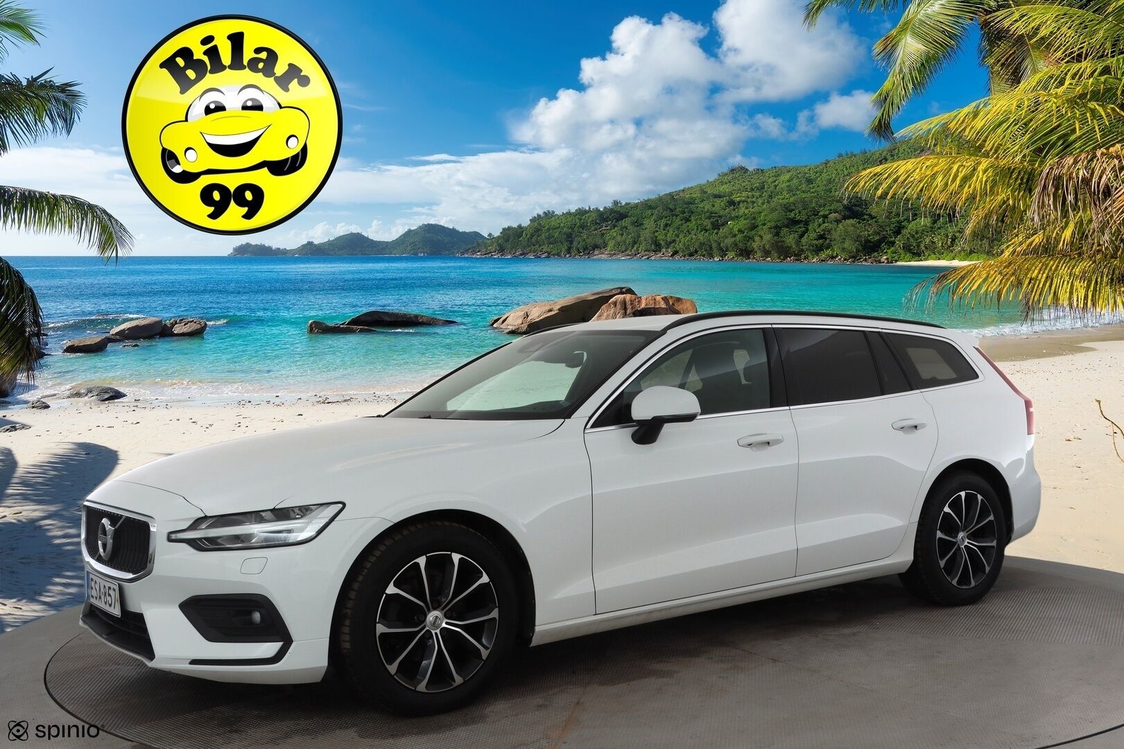 Volvo V60 2022 B4 D-MHEV Business Edition aut * ACC / P.kamera / Full LED / Webasto / Koukku / Navi / KeylessGo / Sähköluukku * - 1.Om Suomi-auto / Kahdet renkaat aluvanteilla