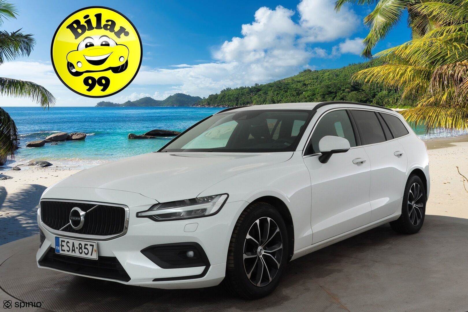 Volvo V60 2022 B4 D-MHEV Business Edition aut * ACC / P.kamera / Full LED / Webasto / Koukku / Navi / KeylessGo / Sähköluukku * - 1.Om Suomi-auto / Kahdet renkaat aluvanteilla