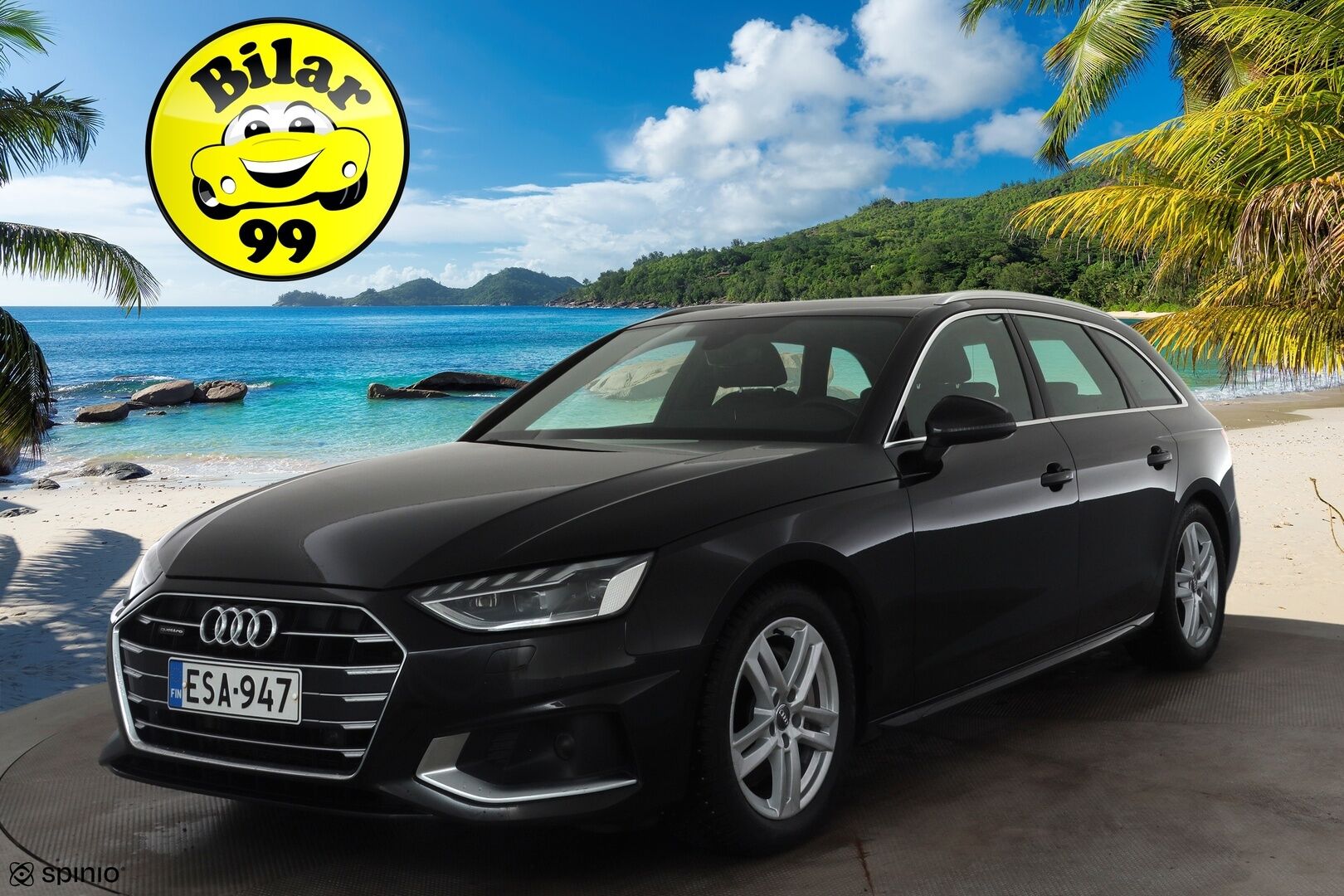 Audi A4 2022 Avant Business Advanced 40 TDI 150 kW MHEV quattro S tronic * Webasto / Koukku / ACC / Matrix / P.Kamera / Sportpenkit * - Panorama / 1-om Suomi-auto / Kahdet renkaat aluvanteilla / Merkkihuollot