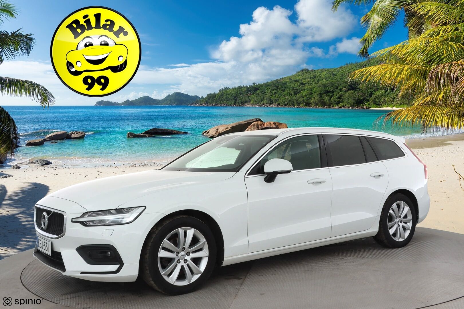 Volvo V60 2021 D3 AWD Business aut * Webasto / Koukku / ACC / Full-LED / P.kamera / Kaistavahti / Keyless * - Suomi-auto / Merkkihuollot / Kahdet renkaat aluvanteilla 