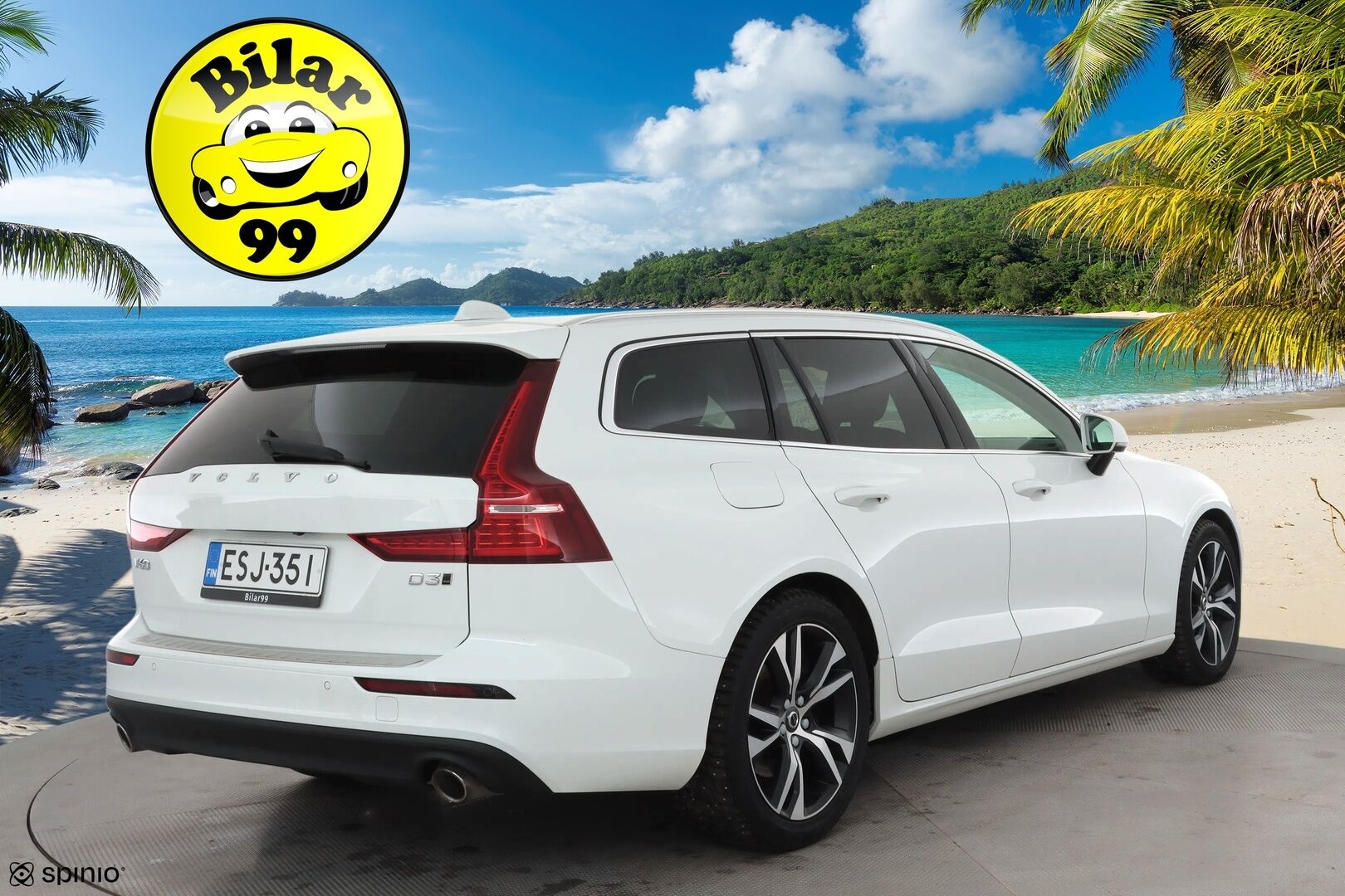 Volvo V60 2021 D3 AWD Business aut * Webasto / Koukku / ACC / Full-LED / P.kamera / Kaistavahti / Keyless * - Suomi-auto / Merkkihuollot / Kahdet renkaat aluvanteilla 