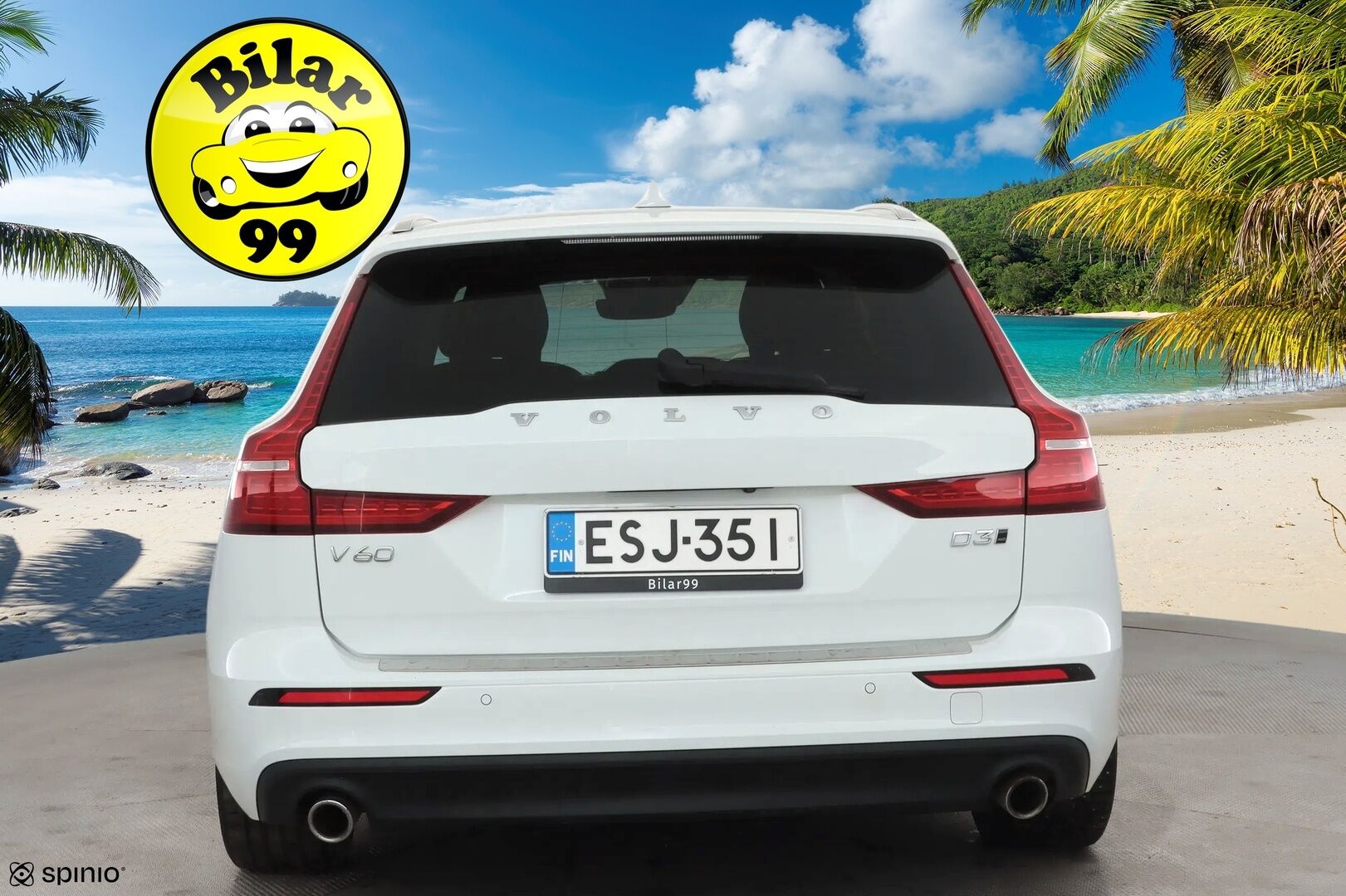Volvo V60 2021 D3 AWD Business aut * Webasto / Koukku / ACC / Full-LED / P.kamera / Kaistavahti / Keyless * - Suomi-auto / Merkkihuollot / Kahdet renkaat aluvanteilla 