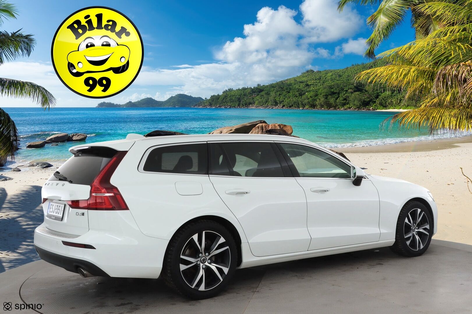 Volvo V60 2021 D3 AWD Business aut * Webasto / Koukku / ACC / Full-LED / P.kamera / Kaistavahti / Keyless * - Suomi-auto / Merkkihuollot / Kahdet renkaat aluvanteilla 