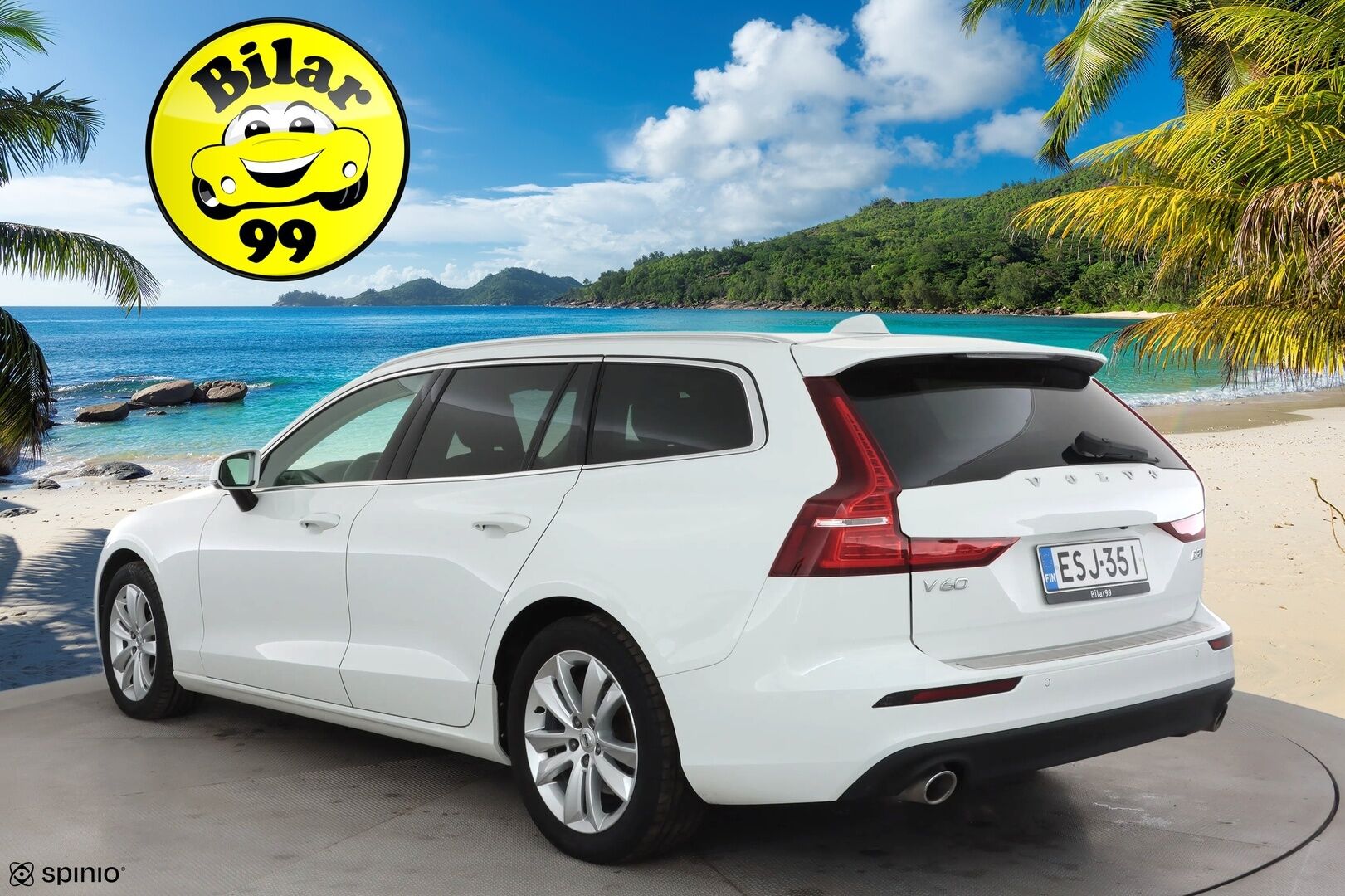 Volvo V60 2021 D3 AWD Business aut * Webasto / Koukku / ACC / Full-LED / P.kamera / Kaistavahti / Keyless * - Suomi-auto / Merkkihuollot / Kahdet renkaat aluvanteilla 