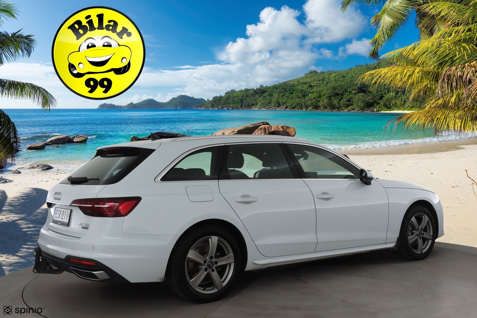 Audi A4 2022 Avant Business Advanced 40 TDI 140 kW quattro S tronic * Webasto / Koukku / ACC / Matrix / P.Tutkat / Sportpenkit * - 1-om Suomi-auto / Kahdet renkaat aluvanteilla / Merkkihuollot