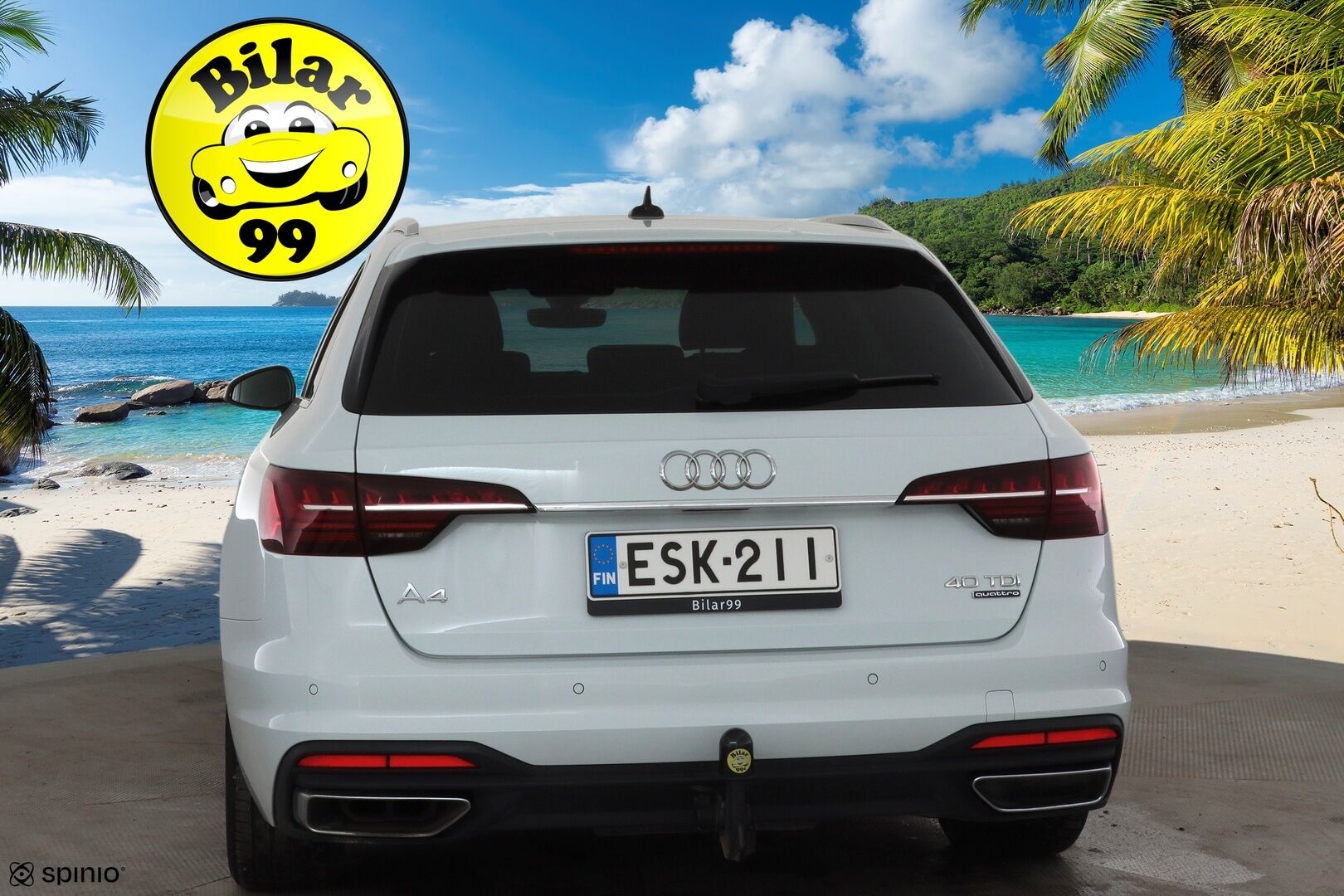 Audi A4 2022 Avant Business Advanced 40 TDI 140 kW quattro S tronic * Webasto / Koukku / ACC / Matrix / P.Tutkat / Sportpenkit * - 1-om Suomi-auto / Kahdet renkaat aluvanteilla / Merkkihuollot