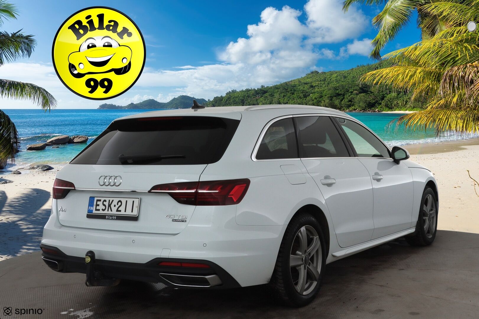 Audi A4 2022 Avant Business Advanced 40 TDI 140 kW quattro S tronic * Webasto / Koukku / ACC / Matrix / P.Tutkat / Sportpenkit * - 1-om Suomi-auto / Kahdet renkaat aluvanteilla / Merkkihuollot