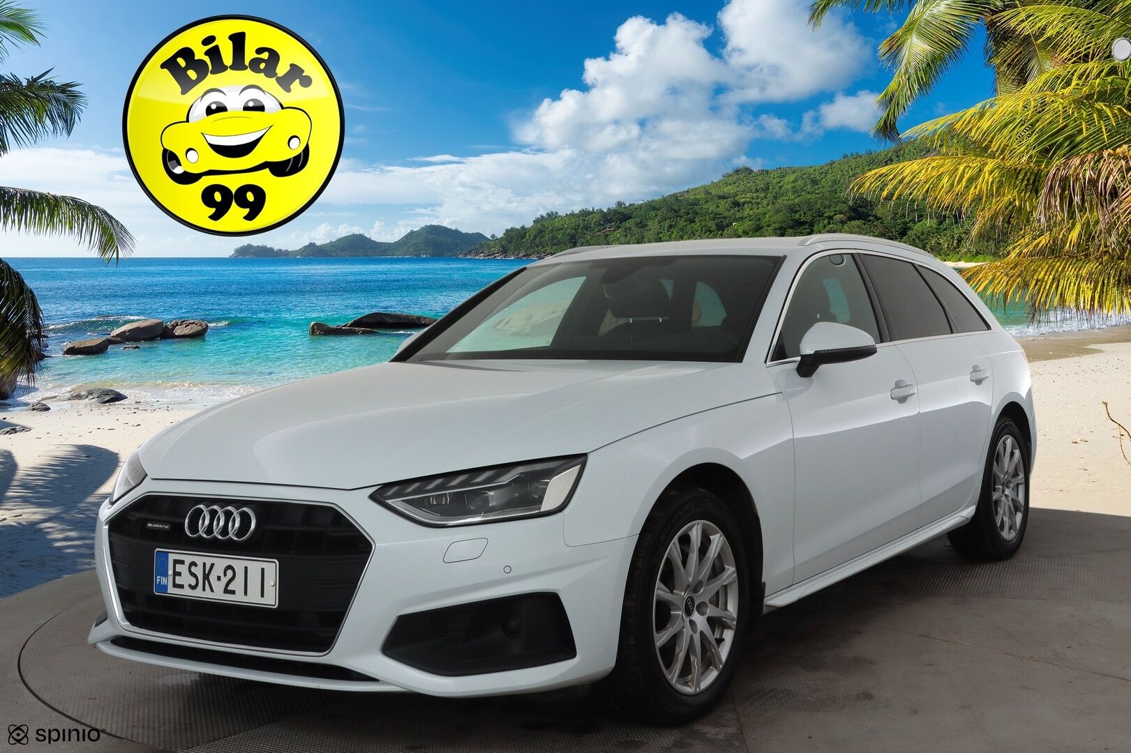 Audi A4 2022 Avant Business Advanced 40 TDI 140 kW quattro S tronic * Webasto / Koukku / ACC / Matrix / P.Tutkat / Sportpenkit * - 1-om Suomi-auto / Kahdet renkaat aluvanteilla / Merkkihuollot