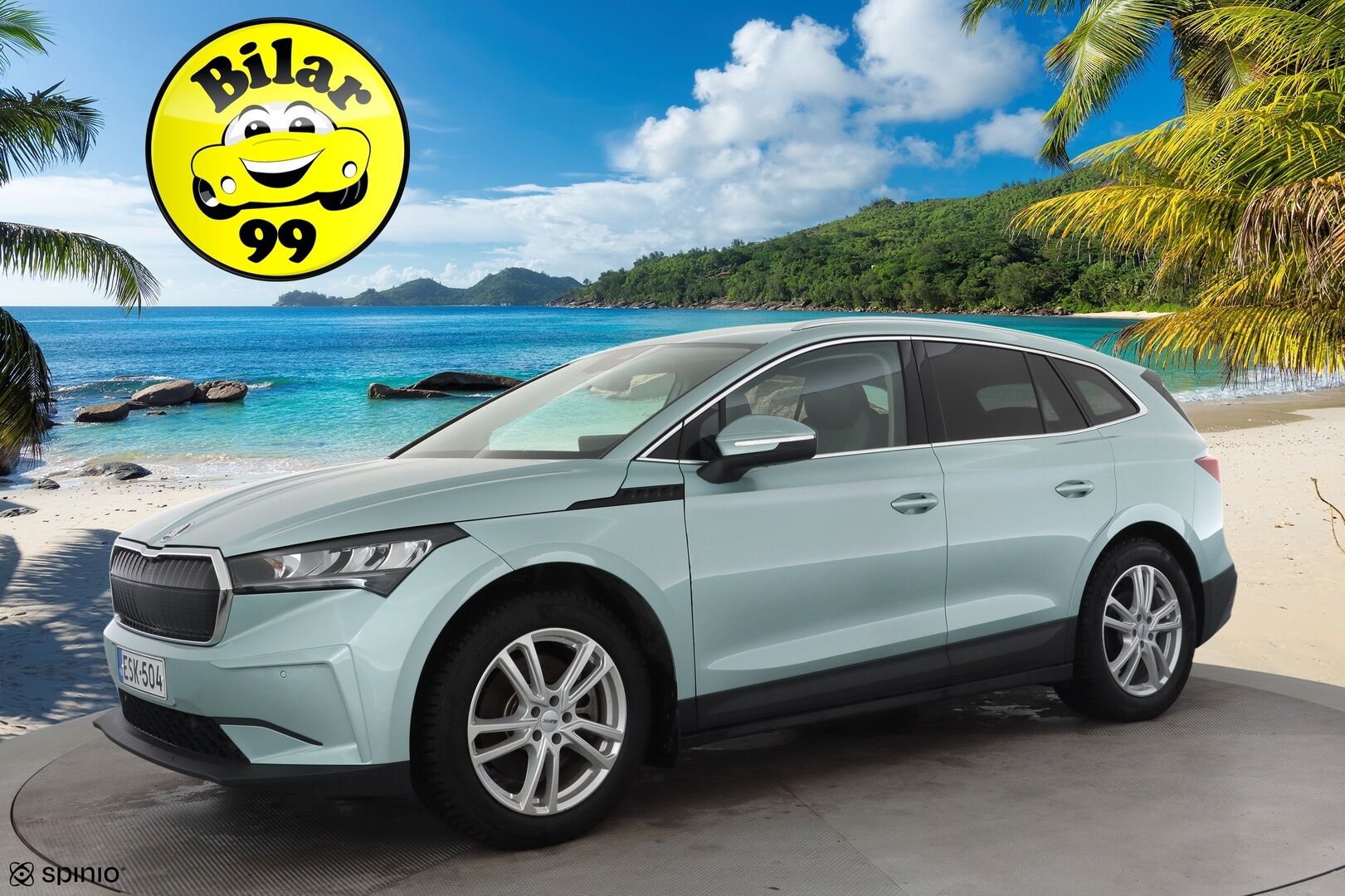 Skoda Enyaq 2022 80 Launch Edition iV * ACC / P.kamera / ILP / Muistipenkki / Navi / LED / Keyless / Sähköluukku * - 1.Om Suomi-auto / Akku kuntotarkastettu / Kahdet renkaat aluvanteilla / Merkkihuollettu