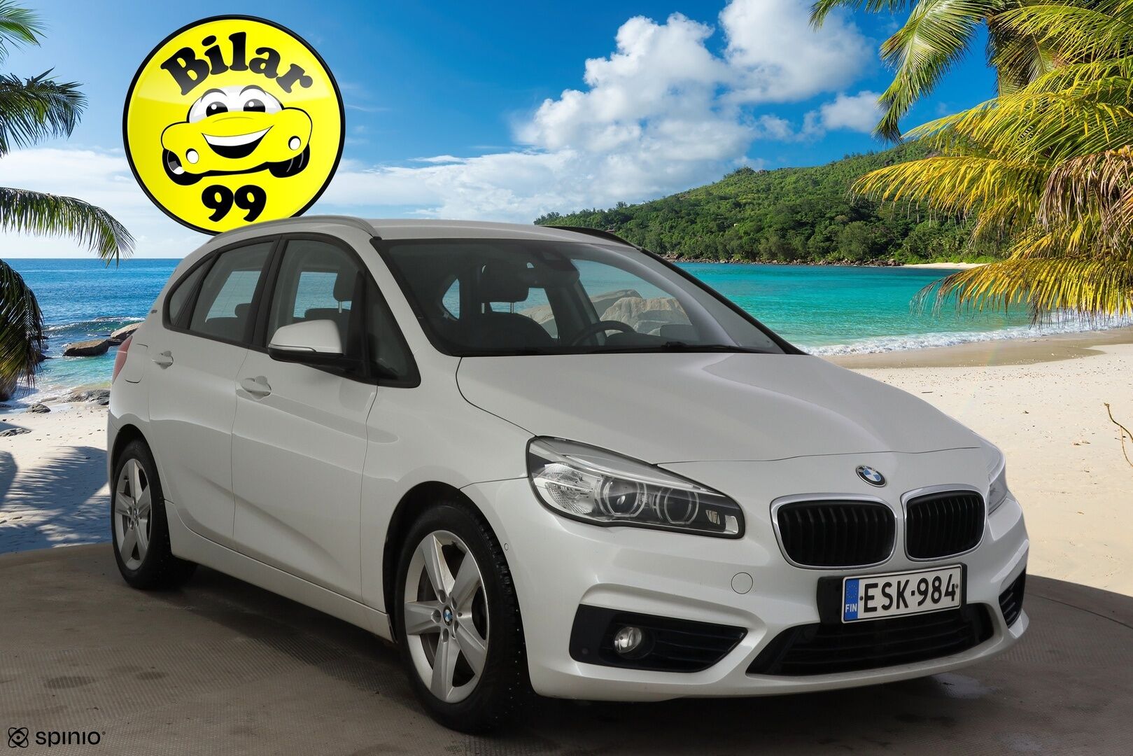 BMW 225 2016 F45 Active Tourer 225xe A Sport Sport Line * ACC / P. kamera / HiFi / HUD / Xenon / Sähkökontti * - Kahdet renkaat alumiinivanteilla!