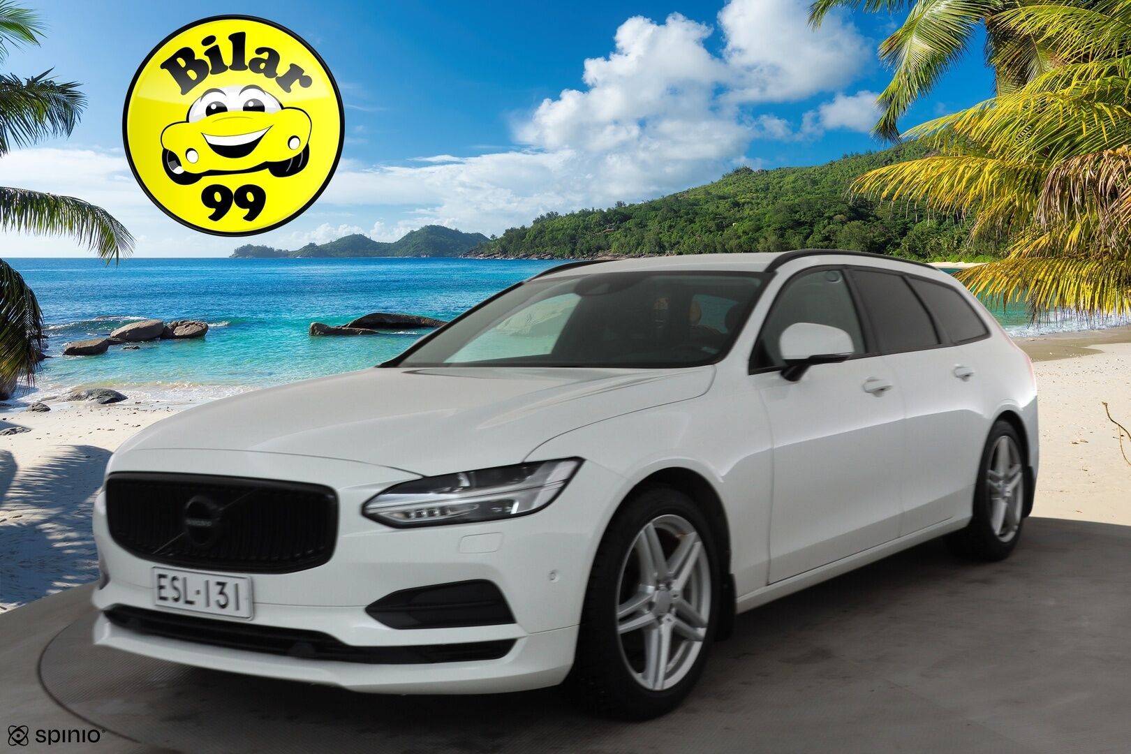 Volvo V90 2017 D3 Business aut * Webasto / Adapt.Vakkari / Vetokoukku / LED / Kaistavahti / Peruutustutkat / Upea! - Kahdet renkaat aluvanteilla / High Perfomance Audio! 