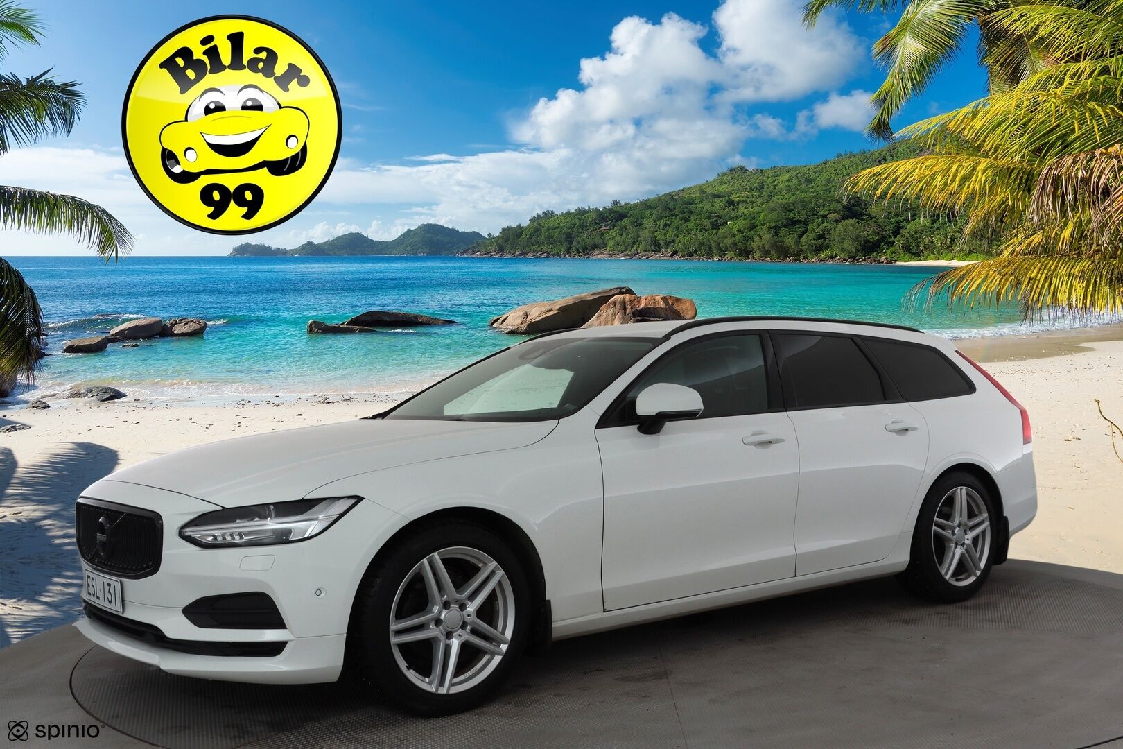 Volvo V90 2017 D3 Business aut * Webasto / Adapt.Vakkari / Vetokoukku / LED / Kaistavahti / Peruutustutkat / Upea! - Kahdet renkaat aluvanteilla / High Perfomance Audio! 