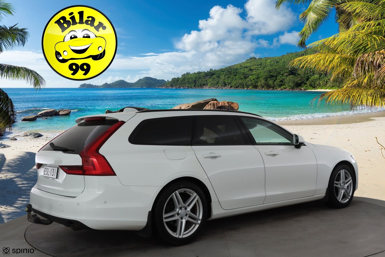 Volvo V90 2017 D3 Business aut * Webasto / Adapt.Vakkari / Vetokoukku / LED / Kaistavahti / Peruutustutkat / Upea! - Kahdet renkaat aluvanteilla / High Perfomance Audio! 