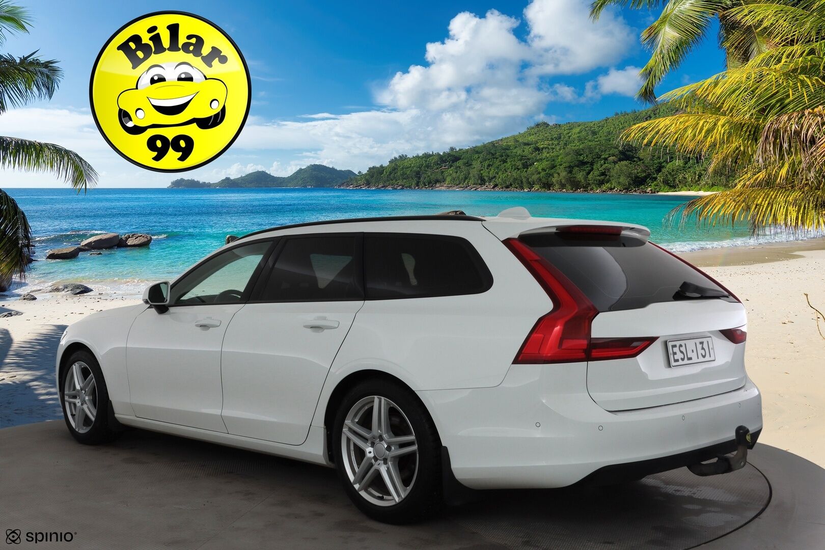 Volvo V90 2017 D3 Business aut * Webasto / Adapt.Vakkari / Vetokoukku / LED / Kaistavahti / Peruutustutkat / Upea! - Kahdet renkaat aluvanteilla / High Perfomance Audio! 