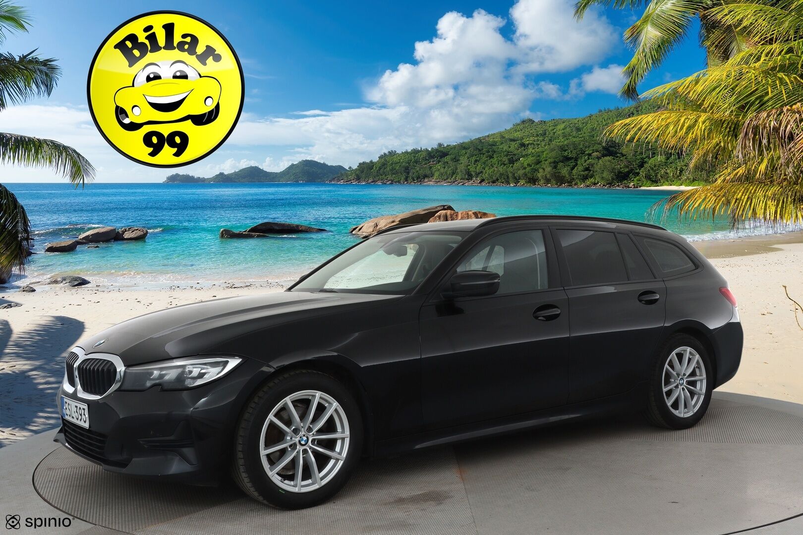 BMW 318 2020 G21 Touring 318d A Business **1-om Suomi-auto / Koukku / LED-valot / Sporttipenkit / P.Tutkat / Kaistavahti - Kahdet Renkaat