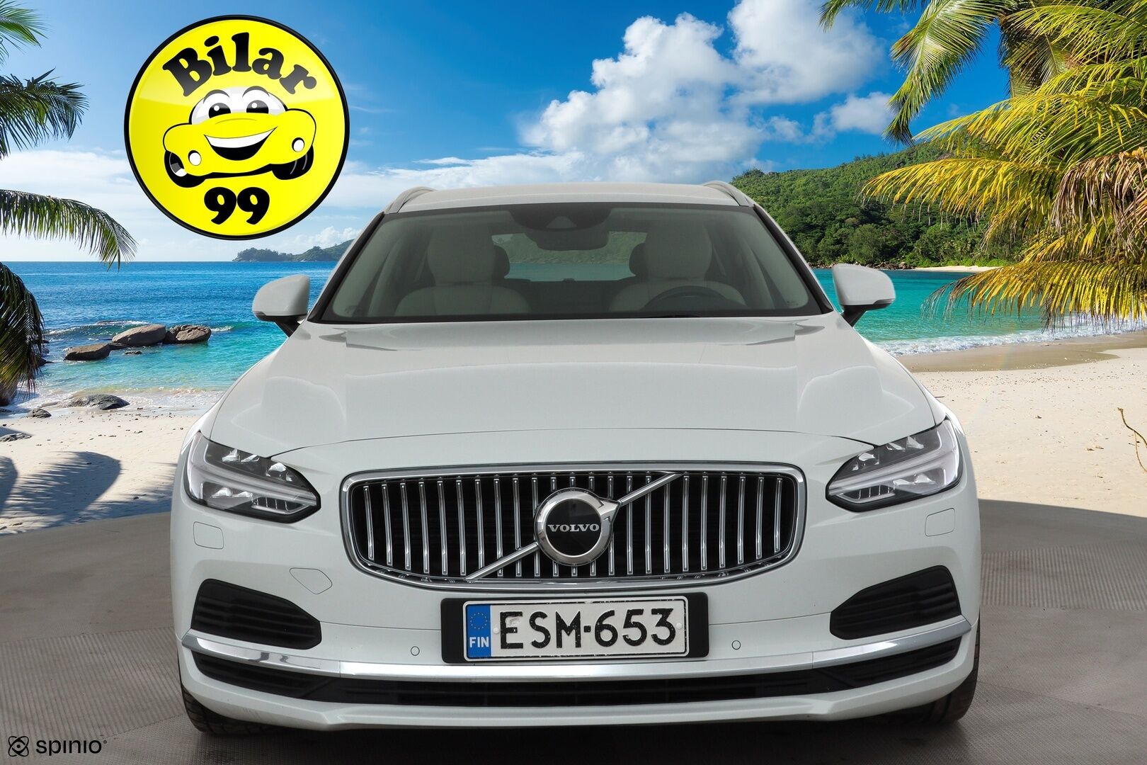 Volvo V90 2021 T6 TwE AWD Inscription aut * ACC / P.kamera / LED / Navi / Muistipenkit / Webasto / Vaaleat nahat / BLIS * - 1.Om Suomi-auto / Akku kuntotarkastettu / Kahdet renkaat aluvanteilla / Merkkihuollettu