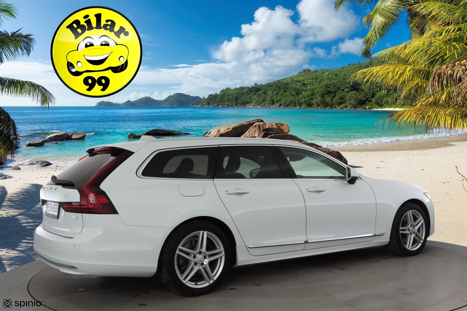 Volvo V90 2021 T6 TwE AWD Inscription aut * ACC / P.kamera / LED / Navi / Muistipenkit / Webasto / Vaaleat nahat / BLIS * - 1.Om Suomi-auto / Akku kuntotarkastettu / Kahdet renkaat aluvanteilla / Merkkihuollettu